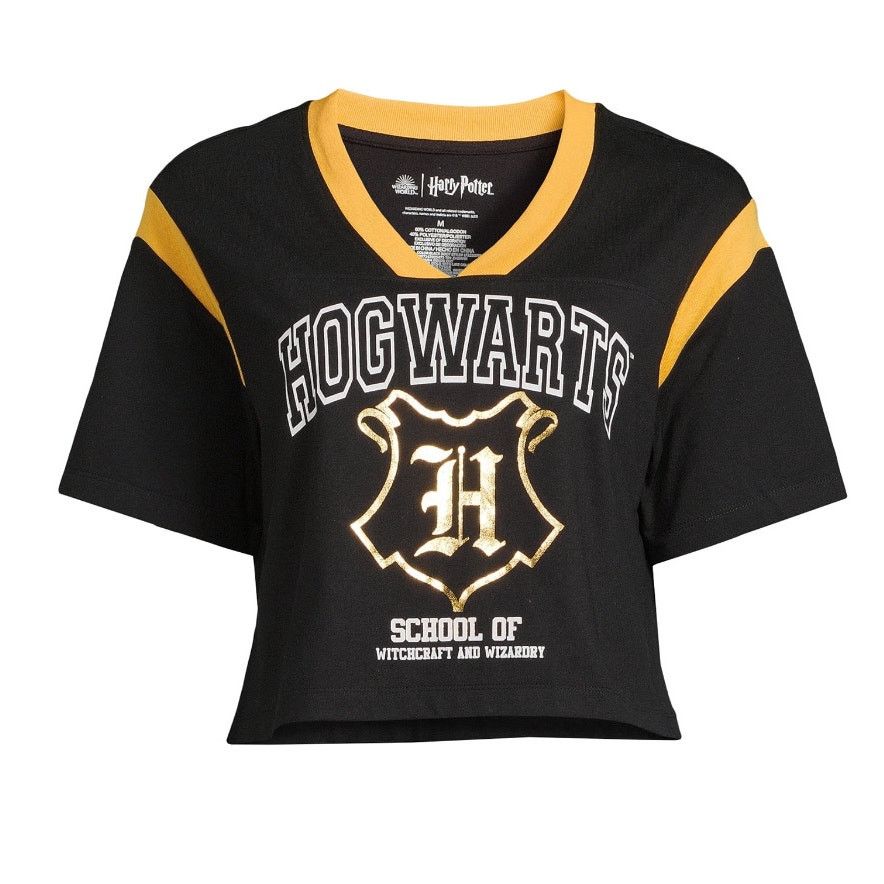 Warner Bros Wizarding world Hogwarts Junior’s Skimmer Graphic Tee v-neck Size M / US 6-8 / IT 42-44 - 4 Thumbnail