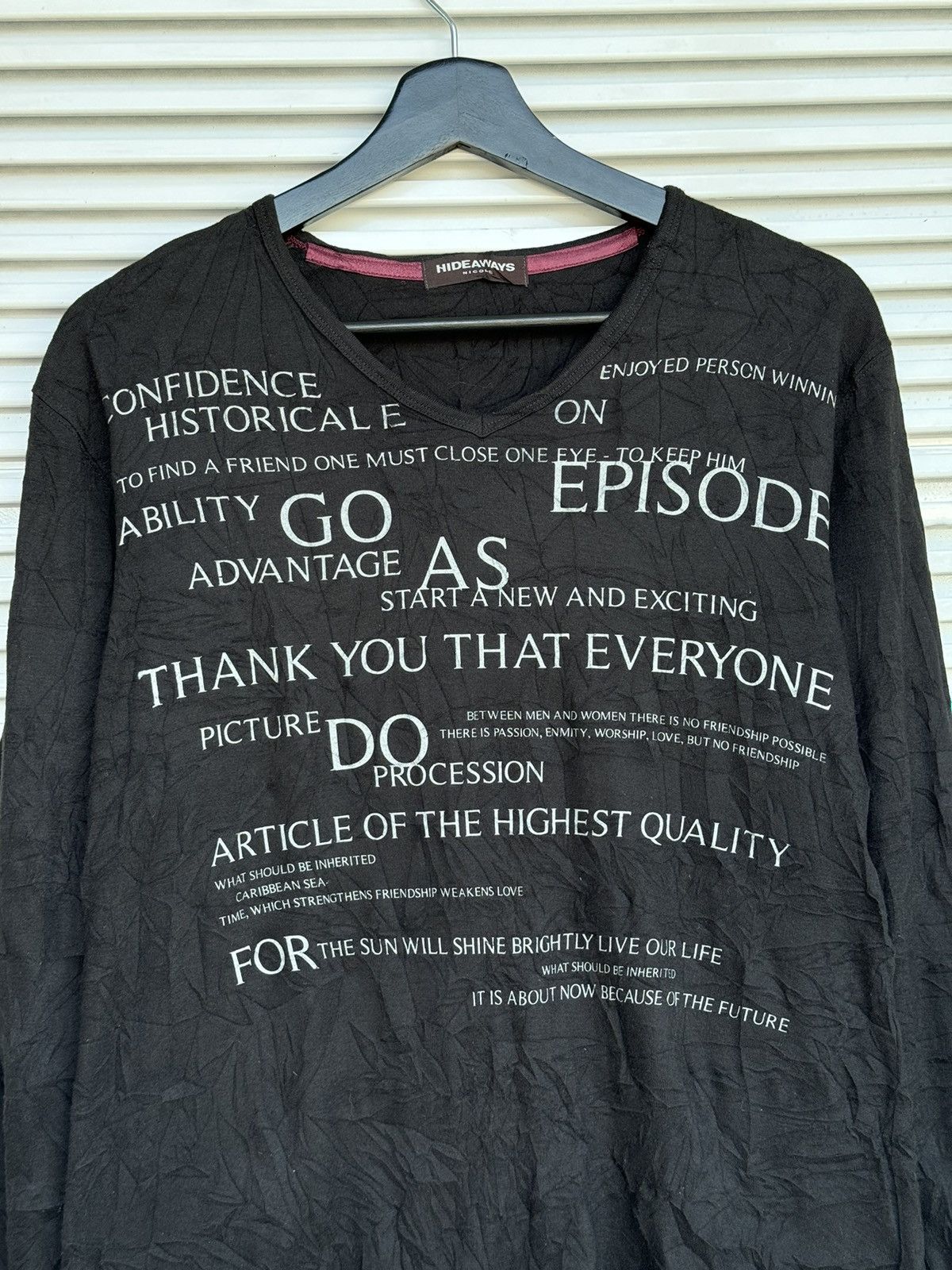 HIDEAWAYS Vintage Hideways Nicole Punk Poem Riot Longsleeves Size US S / EU 44-46 / 1 - 2 Thumbnail