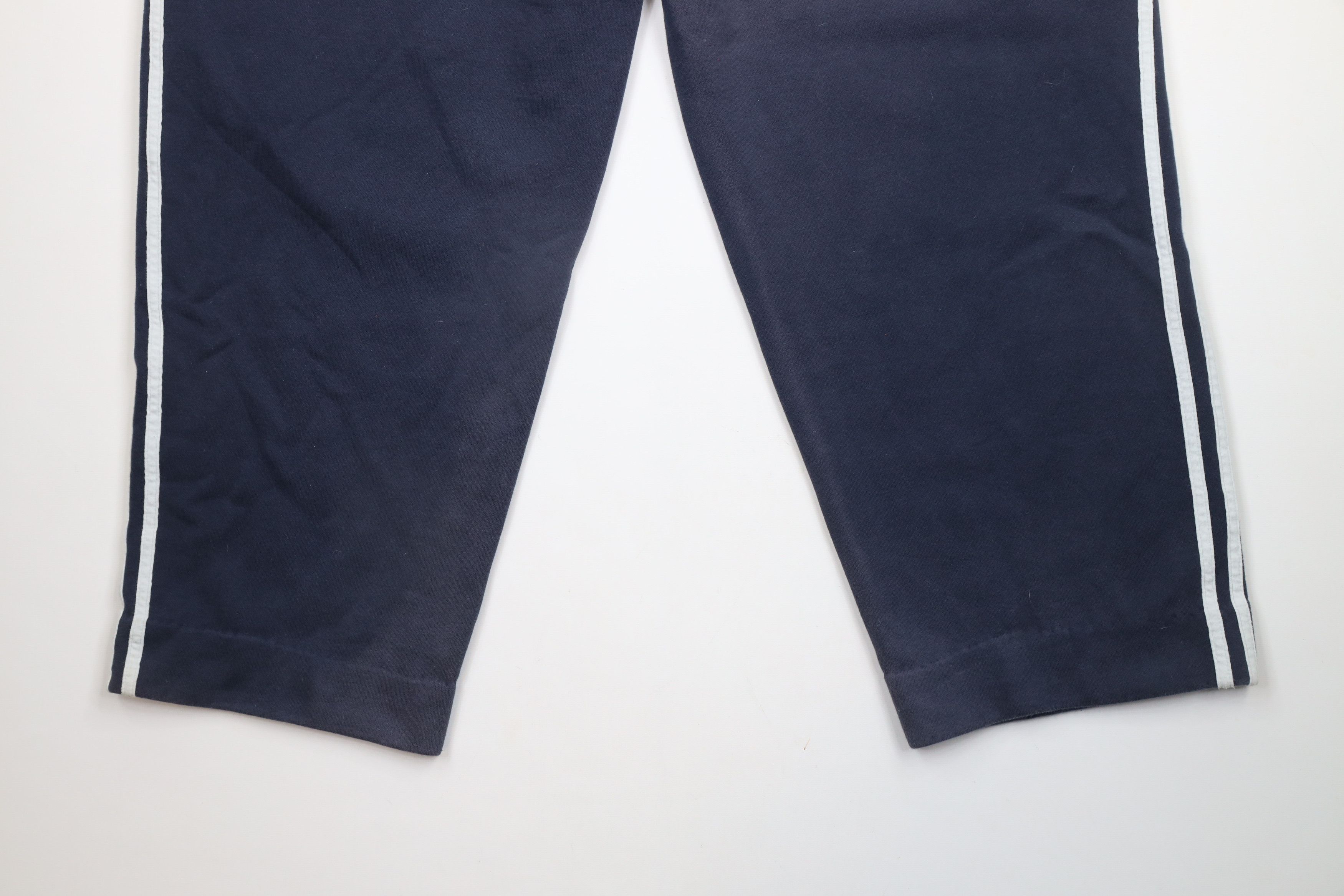 Adidas × Vintage Vintage Adidas Spell Out Striped Wide Leg Sweatpants Blue Size US 40 / EU 56 - 12 Thumbnail