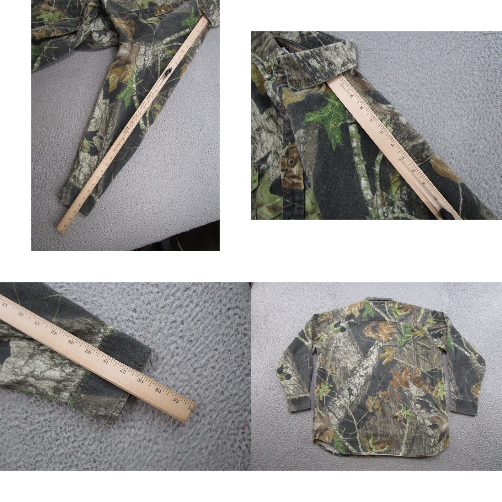 Jerzees VINTAGE Jerzees Mossy Oak Breakup Button Up Shirt Mens XL Camo Made In USA Size US XL / EU 56 / 4 - 8 Thumbnail