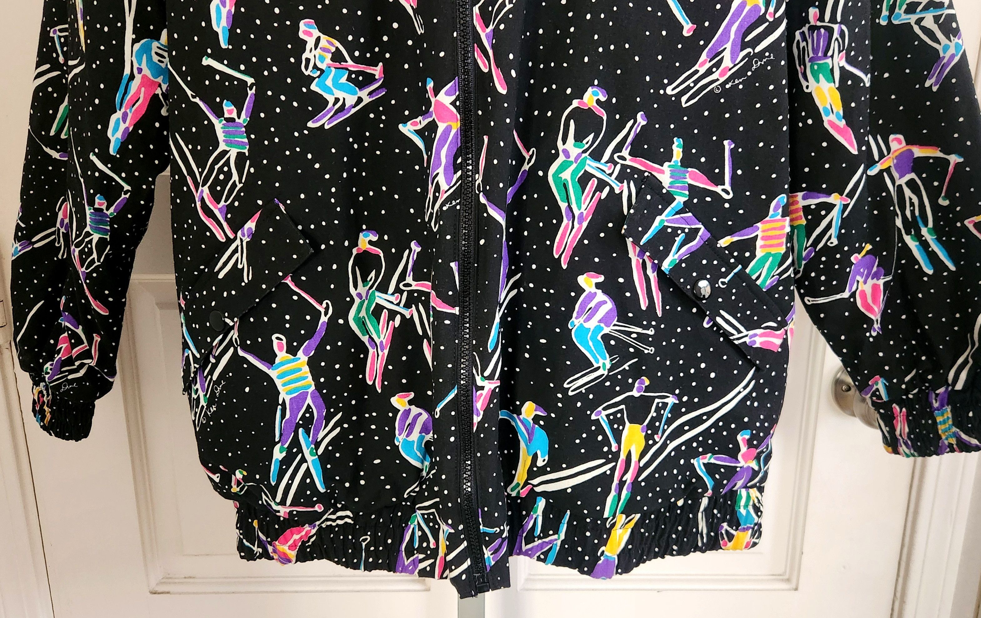 Other Vintage 80s 90s Ken Done Art To Wear Skier Print Bomber Size US M / EU 48-50 / 2 - 3 Thumbnail