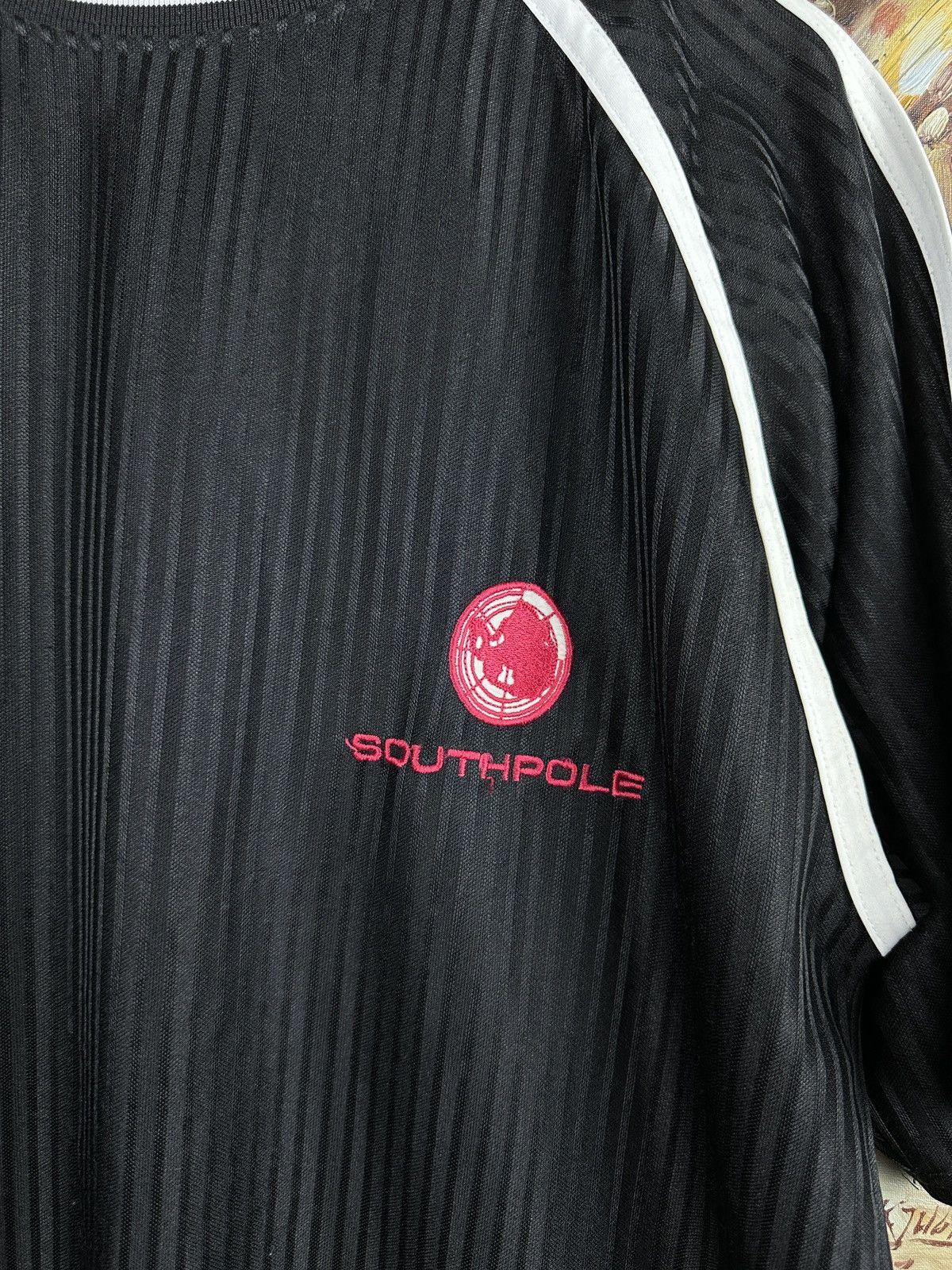 Other Vintage 2000s y2k Southpole jersey shiny tee T-shirt Size US XL / EU 56 / 4 - 2 Thumbnail