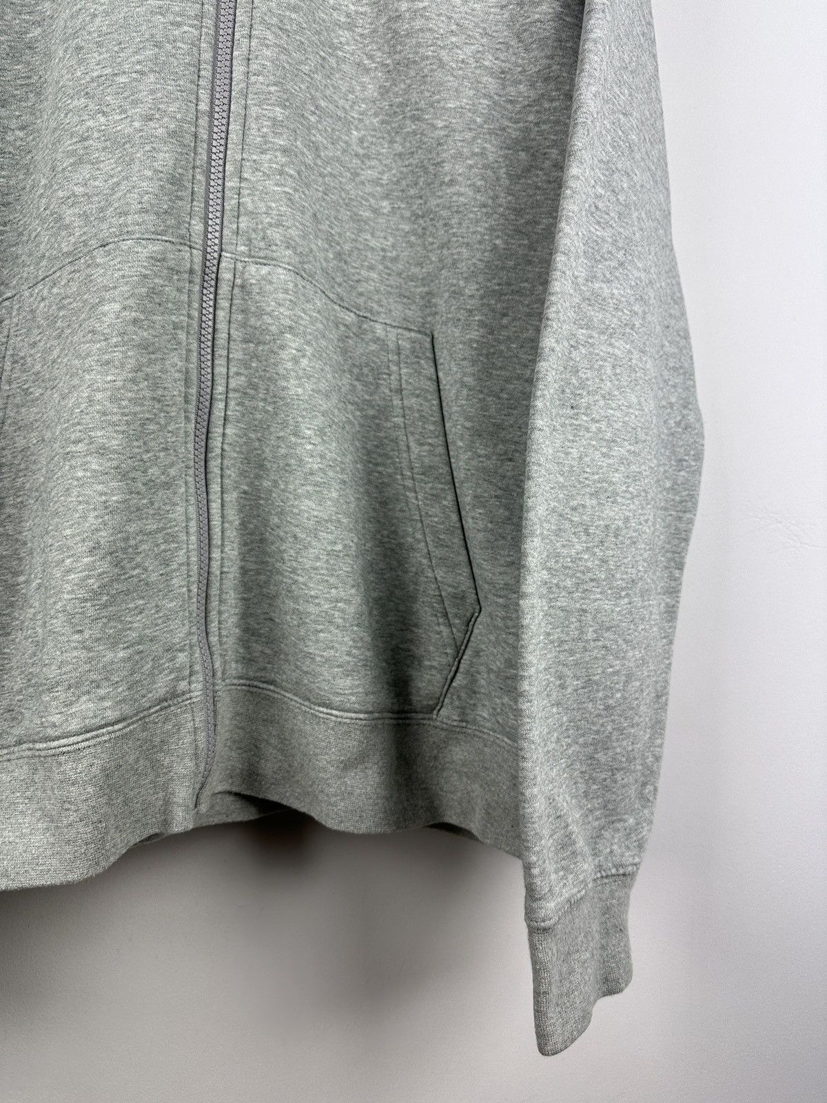 Nike × Vintage Y2K Nike Basic Grey Zip Hoodie Size US XL / EU 56 / 4 - 5 Thumbnail