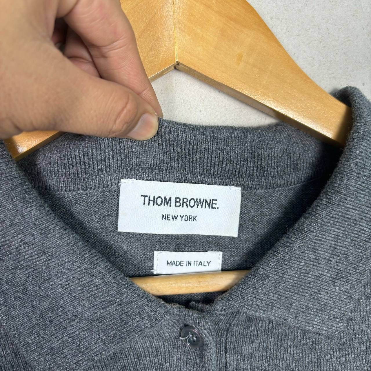 Thom Browne Thom Browne Grey Fine Merino Wool 4 Bar Dress Short Sleeve Size S / US 4 / IT 40 - 4 Thumbnail