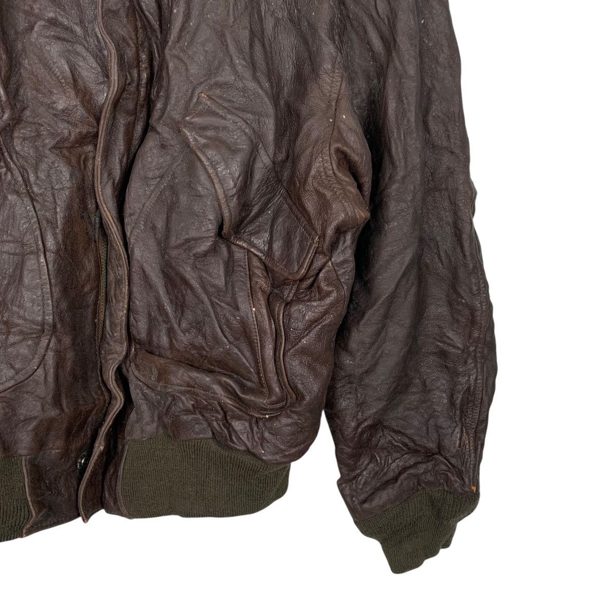 Japanese Brand Japanese Brand Rage Military Leather Jacket Size US L / EU 52-54 / 3 - 4 Thumbnail