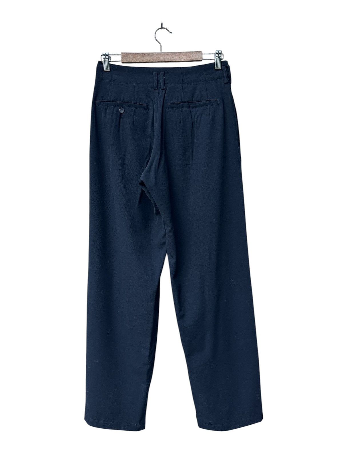 Yohji Yamamoto Vintage 80s Y’s Laine Wool Double Pleat Baggy Wide Balloon Size US 29 - 3 Thumbnail