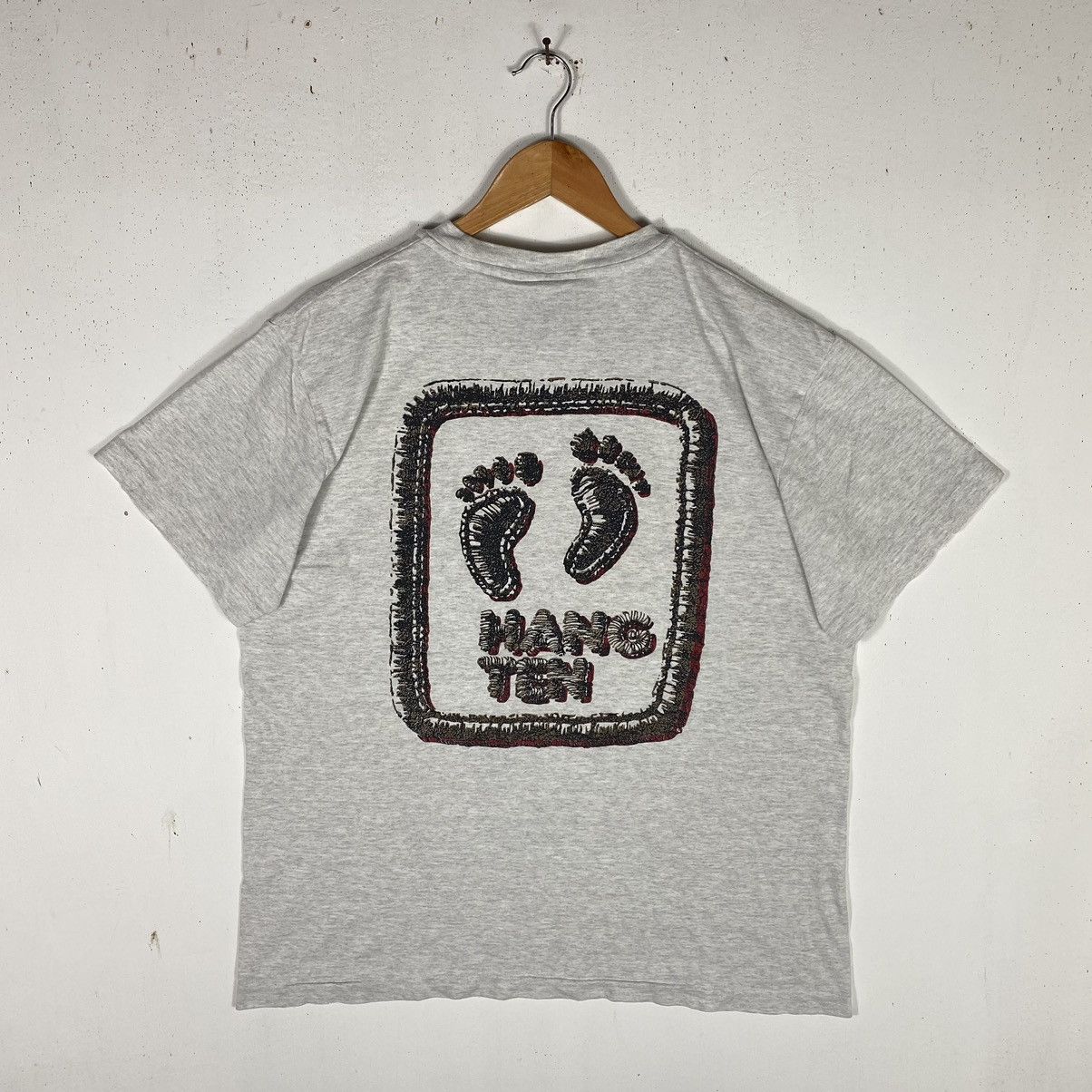 Hang Ten × Vintage VINTAGE 90's HANG TEN BIG LOGO GRAPHIC SURF TEE Size US L / EU 52-54 / 3 - 2 Thumbnail