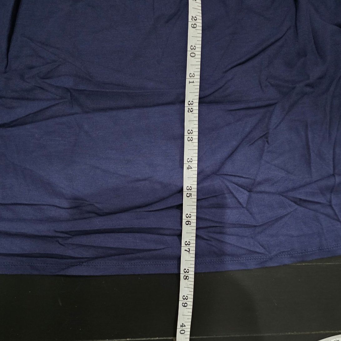Venus Venus Navy A Line Casual Short Sleeve Dress - 1X - NEW Size XL / US 12-14 / IT 48-50 - 6 Thumbnail
