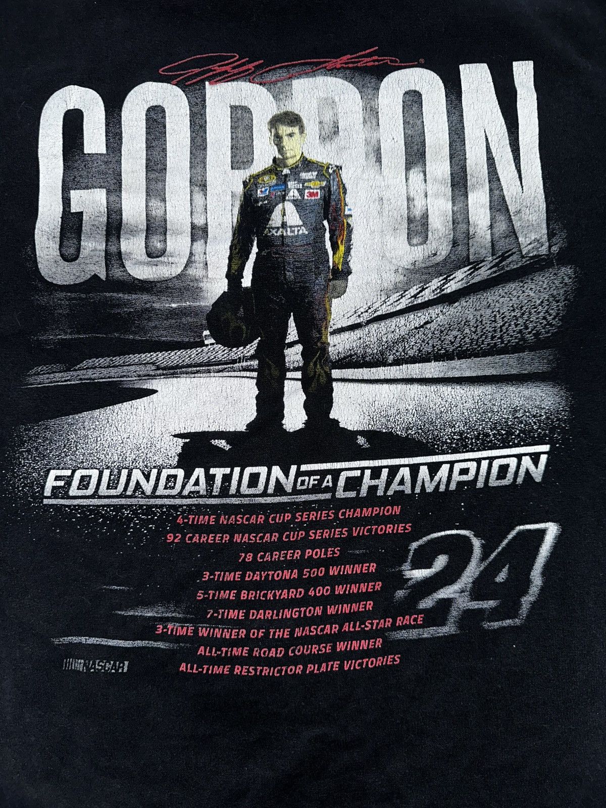NASCAR × Vintage Vintage Kyle Gordon T-Shirt Size US XL / EU 56 / 4 - 4 Thumbnail