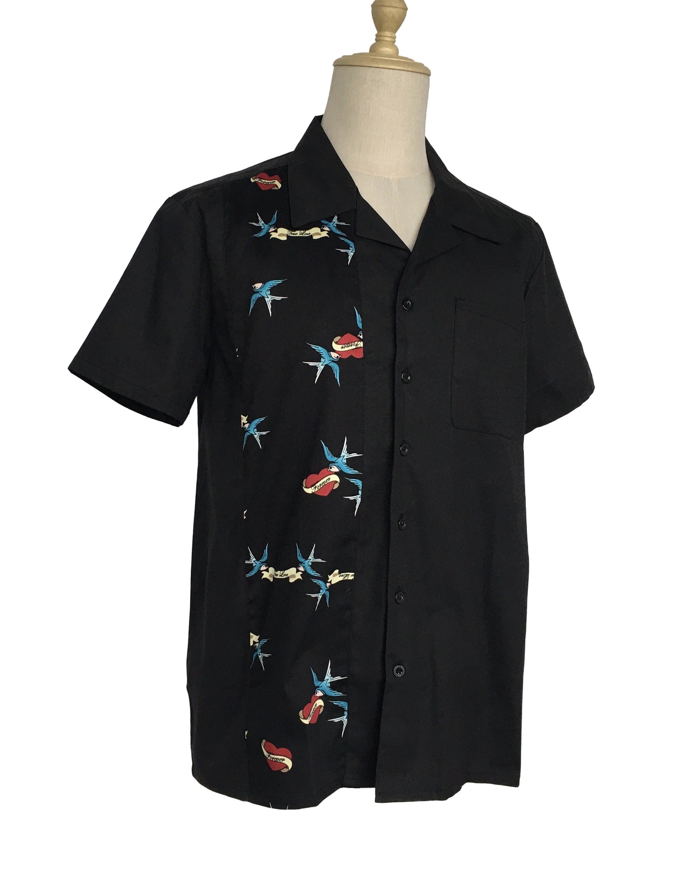 Other Retro Style Black Contrast Arrow Heart Summer Shirts Size US L / EU 52-54 / 3 - 2 Thumbnail