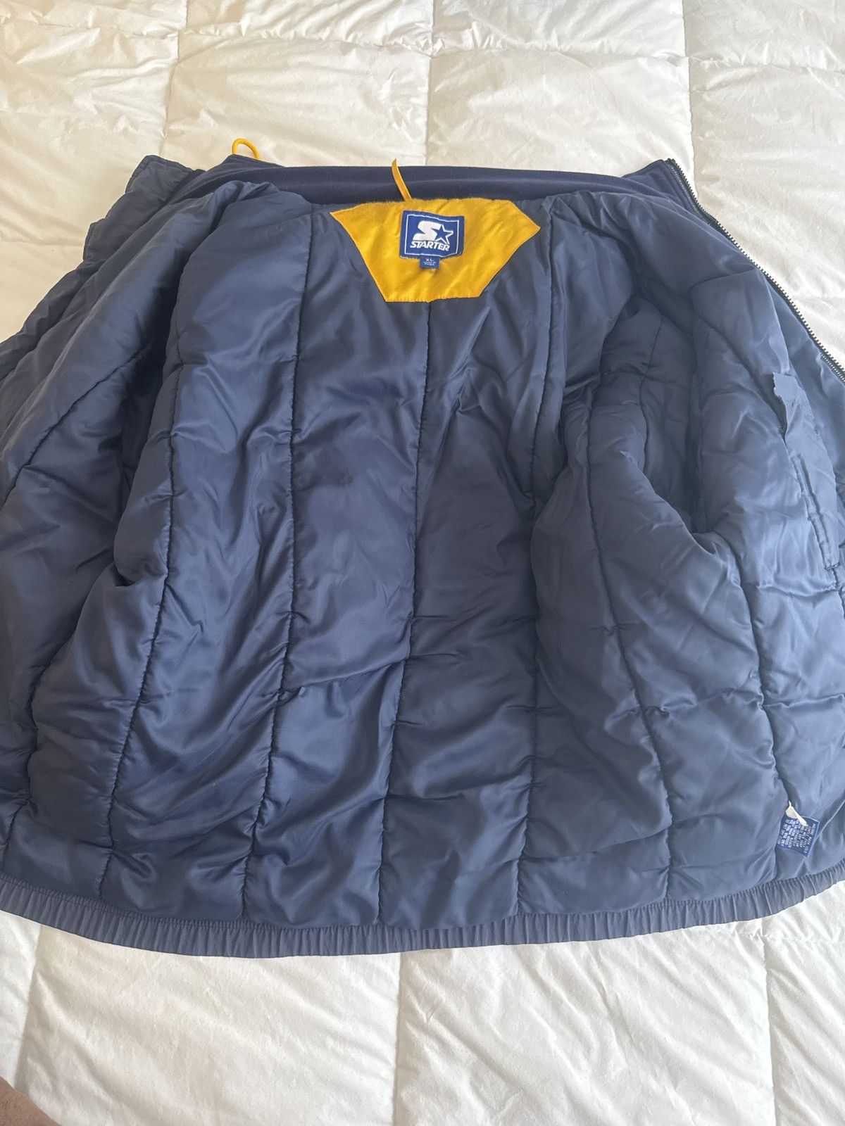 Starter University of Michigan Starter Jacket Size US XL / EU 56 / 4 - 2 Thumbnail