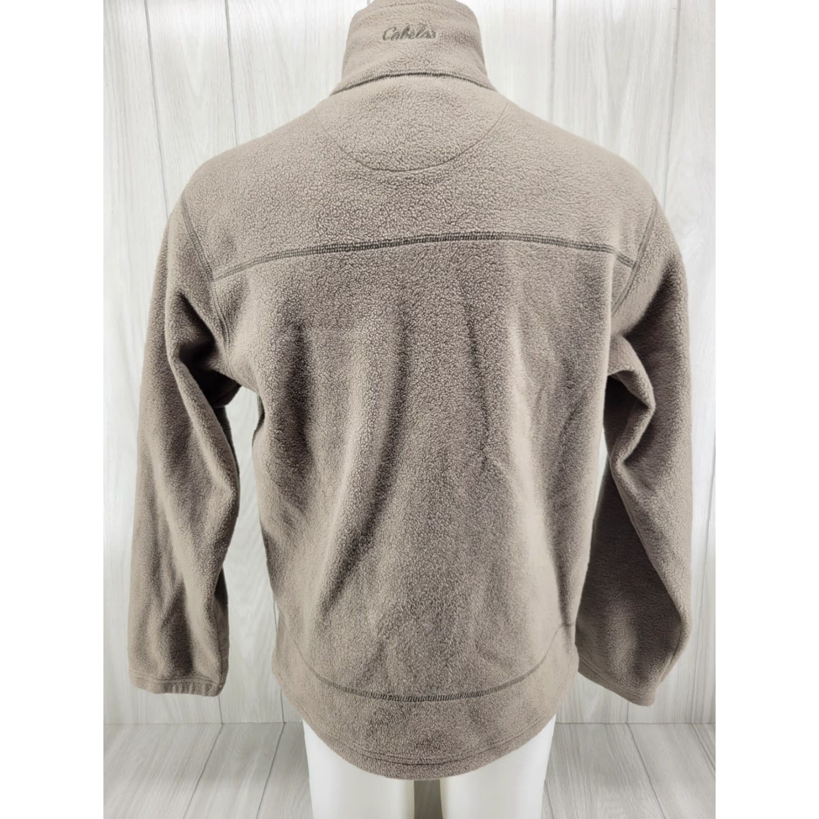 Vintage VINTAGE Cabela's MENS Jacket ZIP UP Fleece Olive Green Medium Size US M / EU 48-50 / 2 - 7 Thumbnail