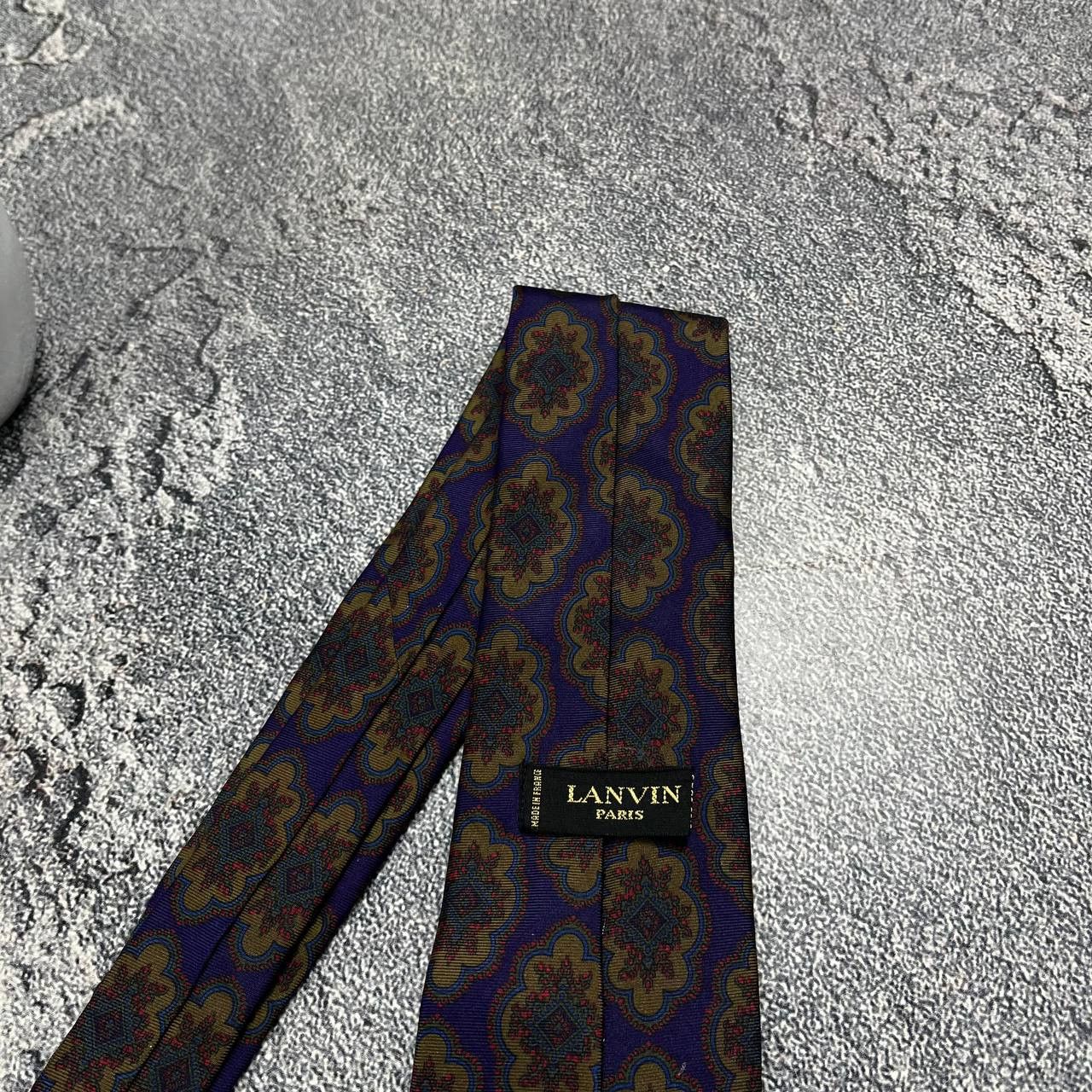Lanvin Lanvin Paris Men's Floral Bron Tie 100% SILK Made in France Size ONE SIZE - 10 Thumbnail