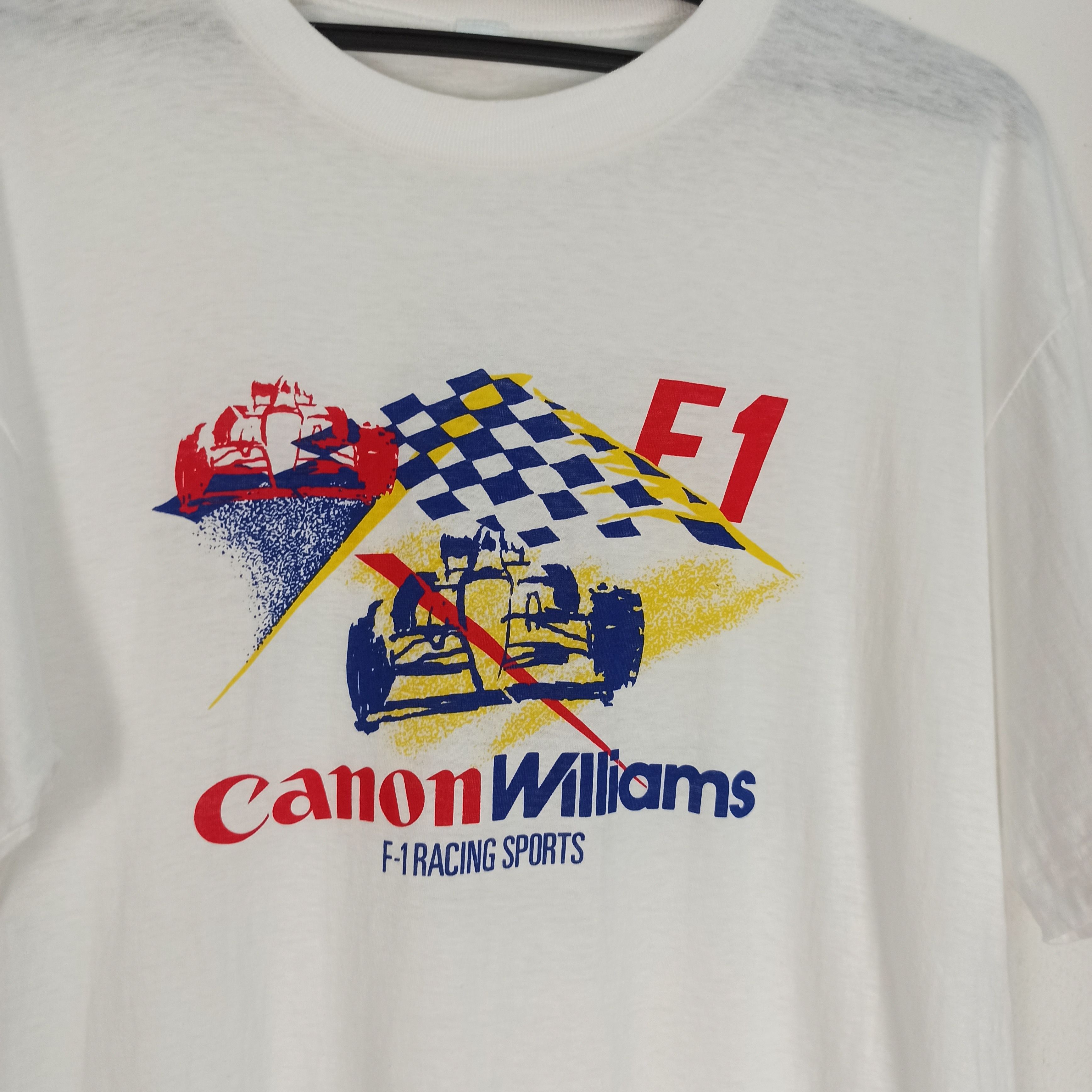Formula 1 Vintage Asia Canon William F1 Racing Sports Tees Size US L / EU 52-54 / 3 - 2 Thumbnail