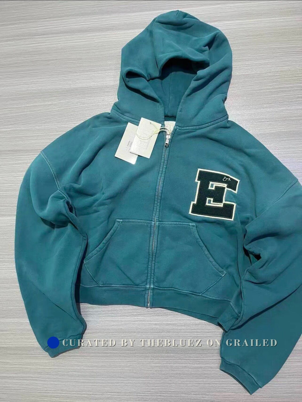 ERL Erl California Blue Zip Up Hoodie | Grailed