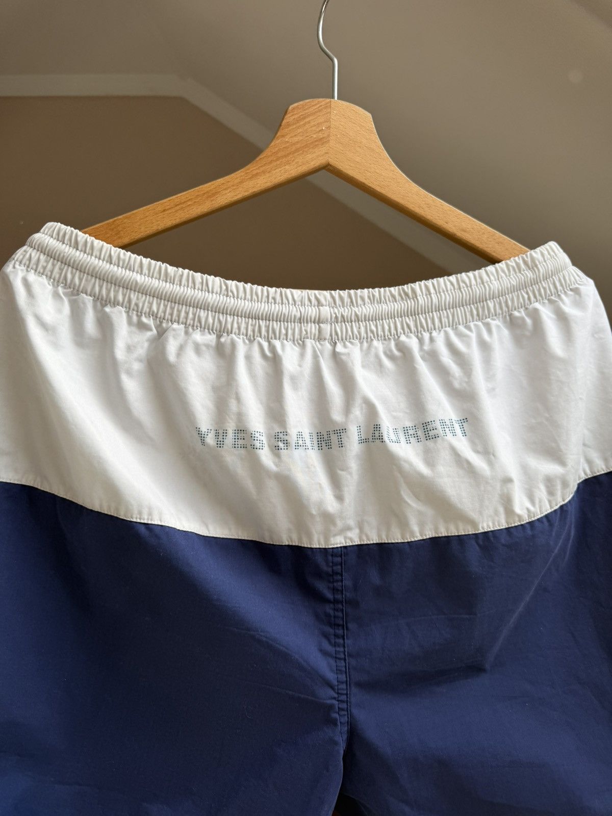 Yves Saint Laurent Vintage 90's Yves Saint Laurent Big Logo Shorts Rare Archive Size US 33 - 3 Thumbnail
