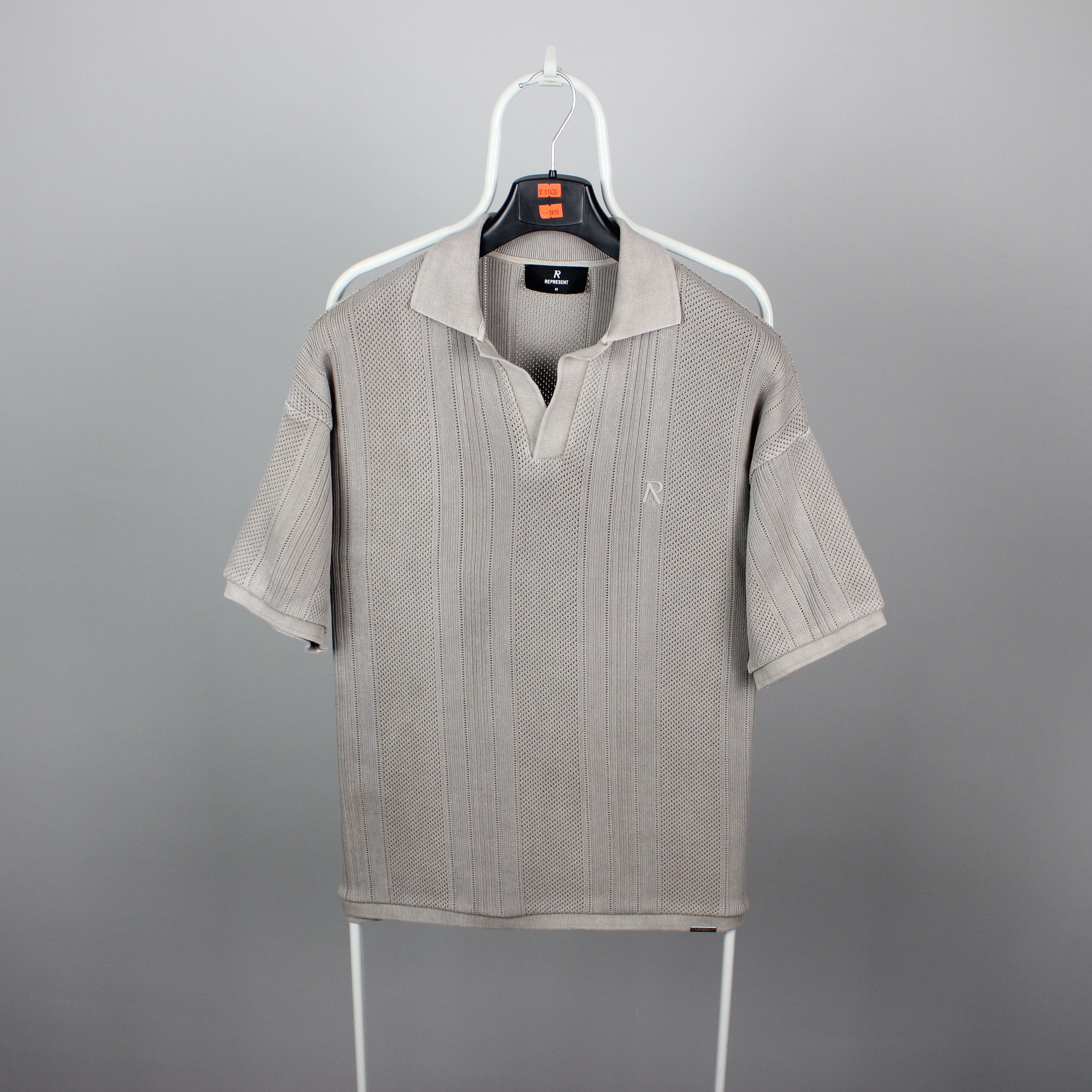 Represent Clo. Represent Beige Open Stitch Polo M oversized Size US M / EU 48-50 / 2 - 6 Thumbnail