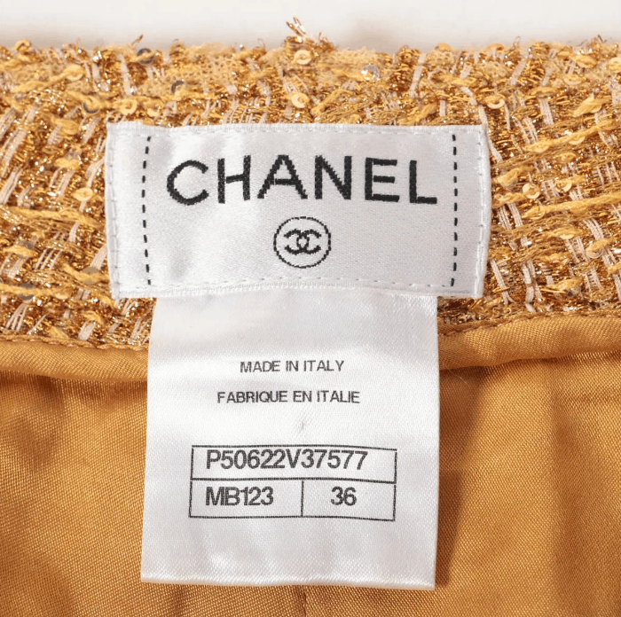 Chanel CC Logo Button Shimmer Polyester Pants Size 25" / US 0 / IT 36 - 5 Thumbnail