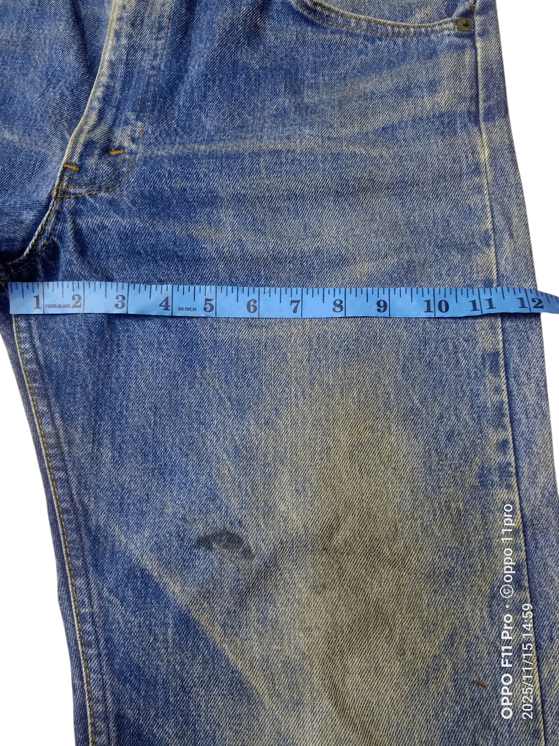 Levi's Vintage Clothing Vintage Levis 80s 505 Oren Tag Distressdenim 🌟 Size US 34 / EU 50 - 10 Thumbnail