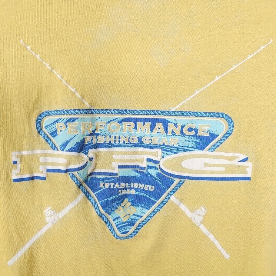 Columbia Columbia PFG T Shirt Mens Size Large Yellow Performance Fish Size US L / EU 52-54 / 3 - 4 Thumbnail