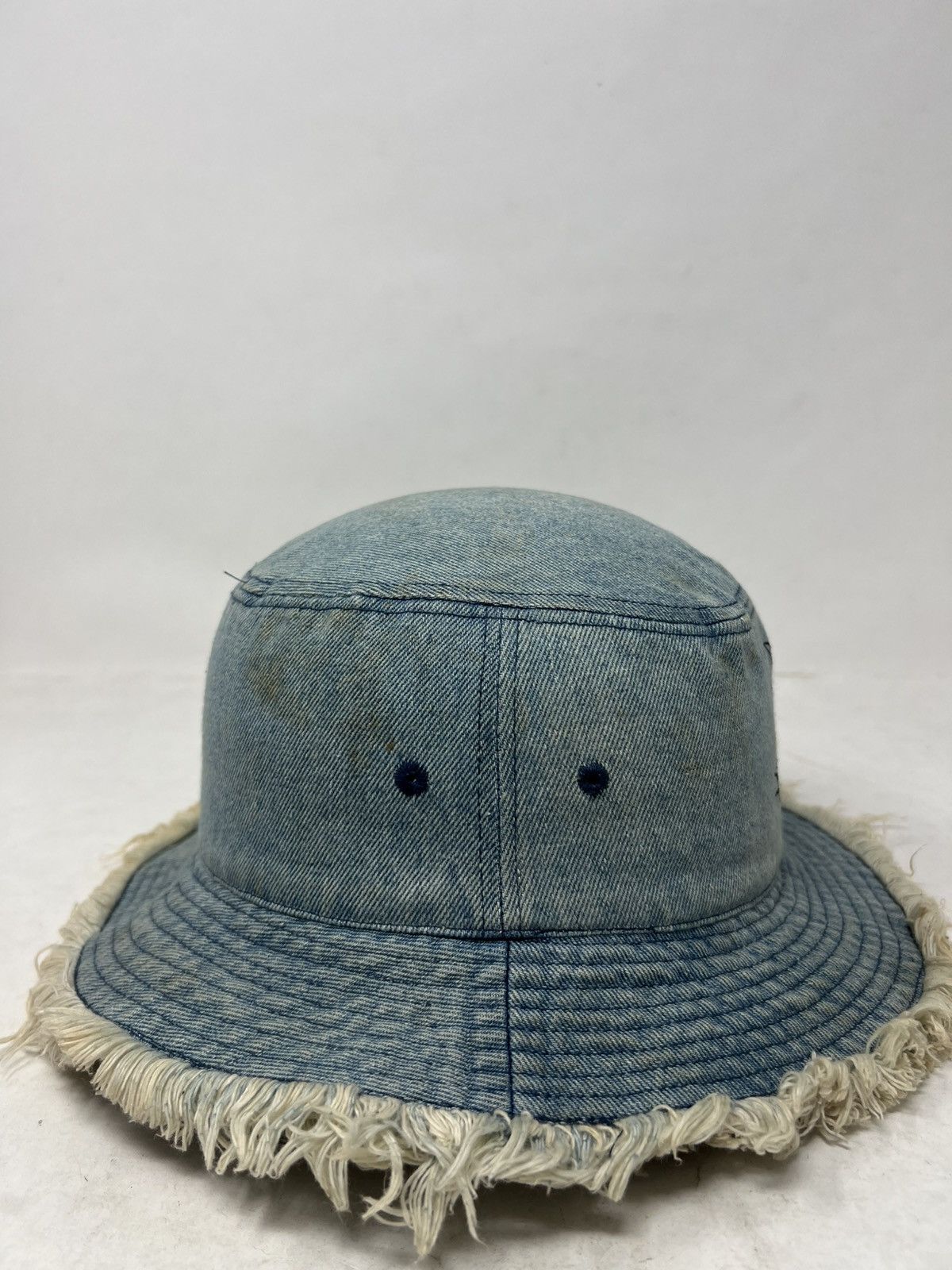 Vintage Tom & Jerry Frayed Distressed Denim Bucket Hat Cap Size ONE SIZE - 4 Thumbnail