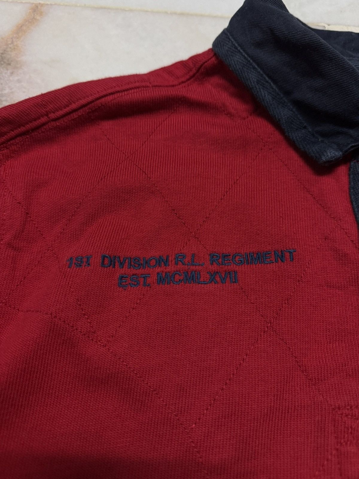 Polo Ralph Lauren VINTAGE 90's POLO RALPH LAUREN BLEECKER NEW YORK 3 POLO RED Size US XL / EU 56 / 4 - 7 Thumbnail