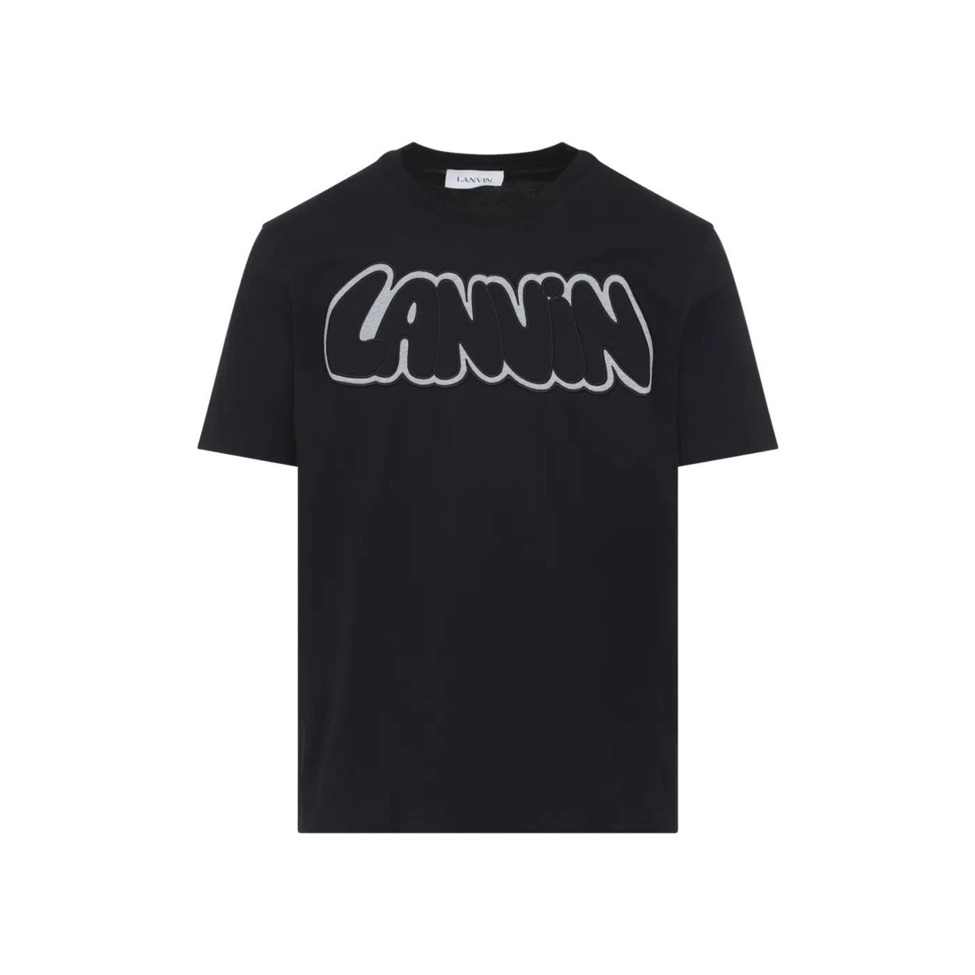 LANVIN Black Cotton T-shirt New )
