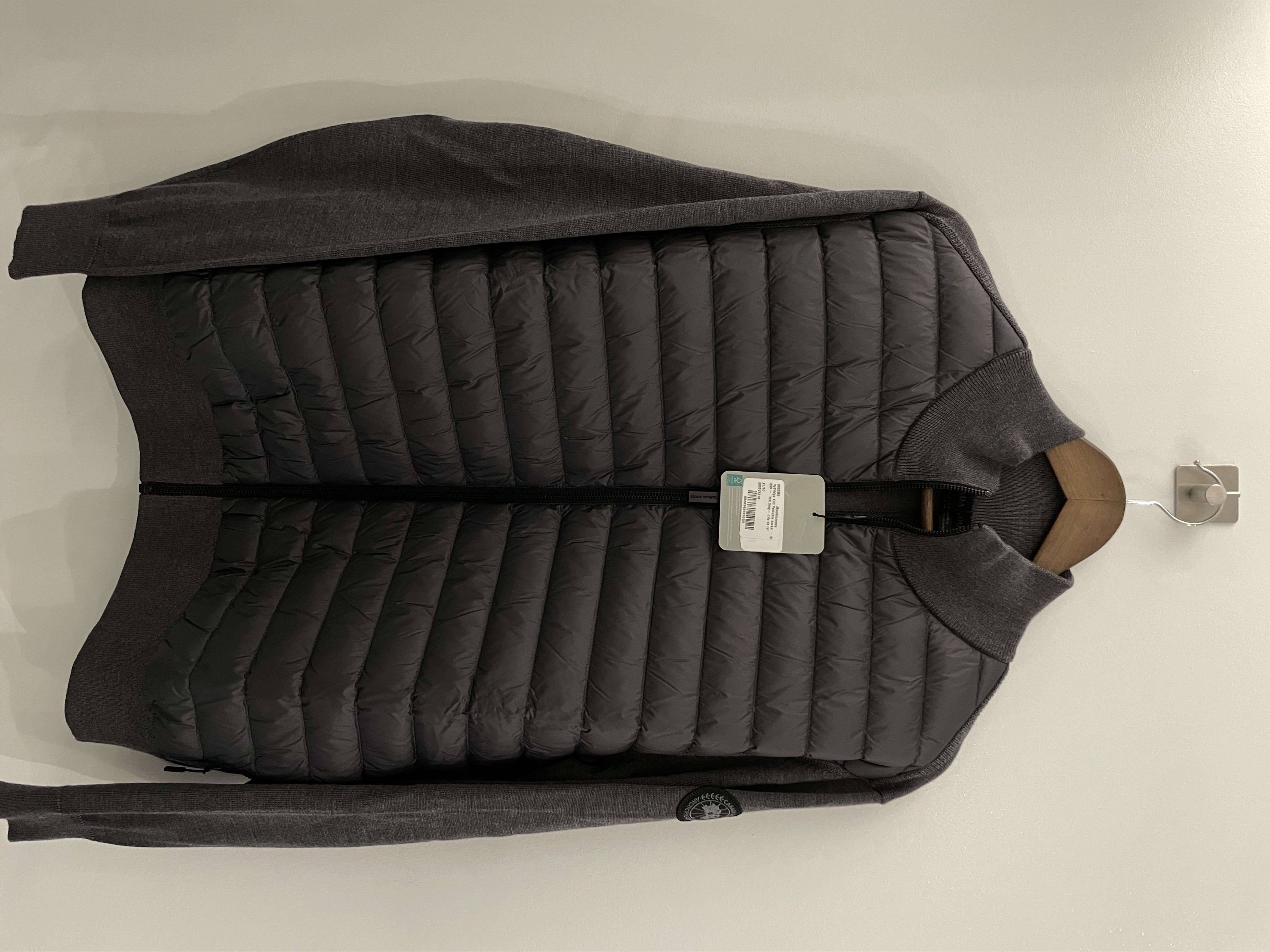 image of Canada Goose - Hybridge Packable Black Label Knit Jacket in Iron Grey, Men's (Size XL)