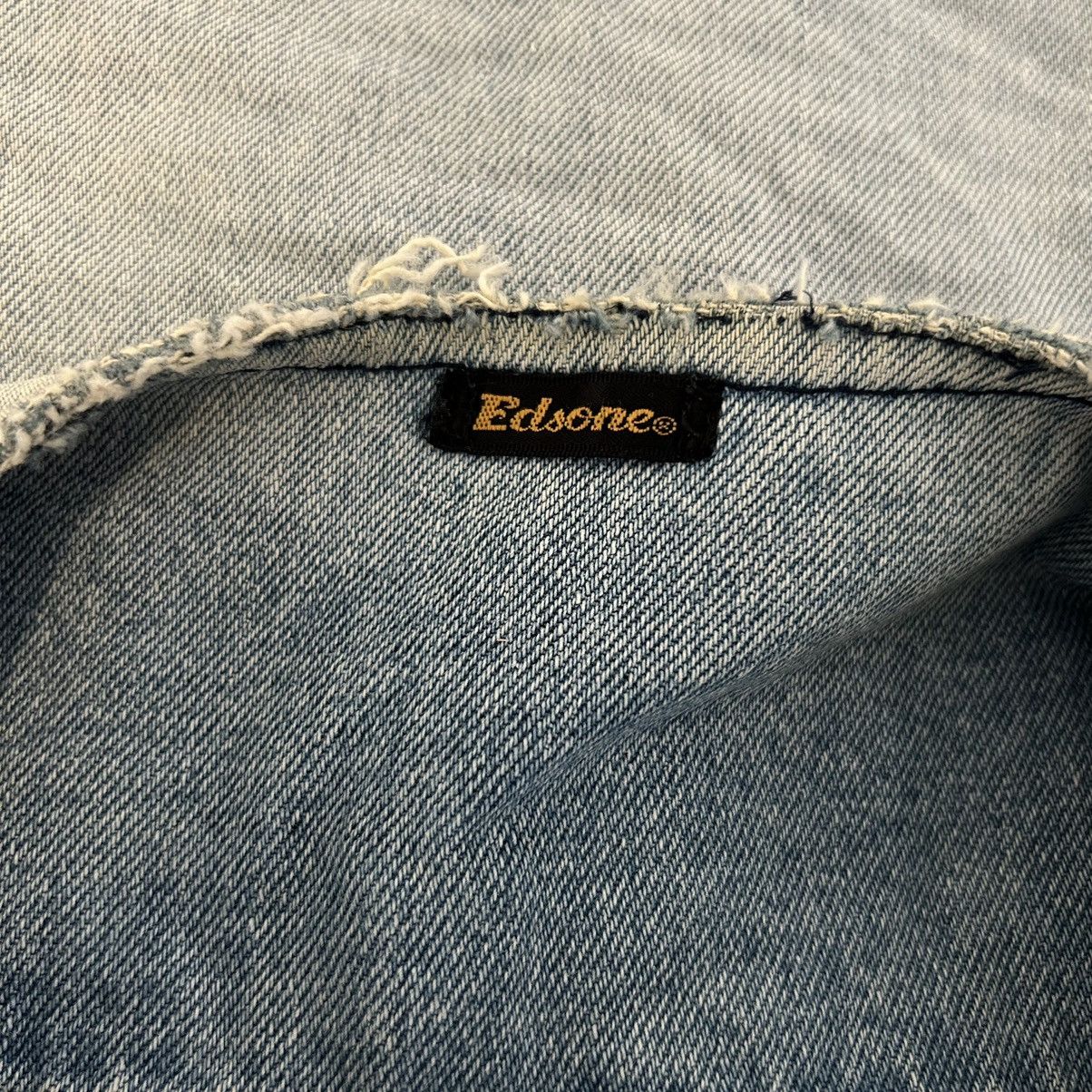 Vintage Vintage Edsone Distressed Denim Vest Size US M / EU 48-50 / 2 - 8 Thumbnail
