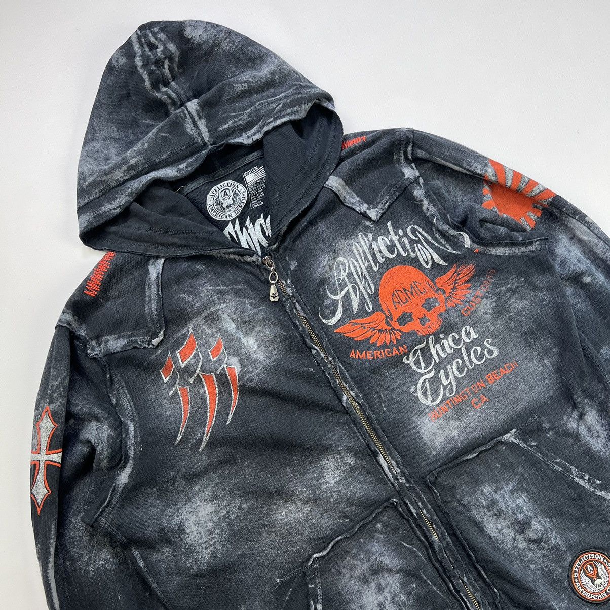Affliction Affliction vintage faded style zip hoodie Size US L / EU 52-54 / 3 - 2 Thumbnail