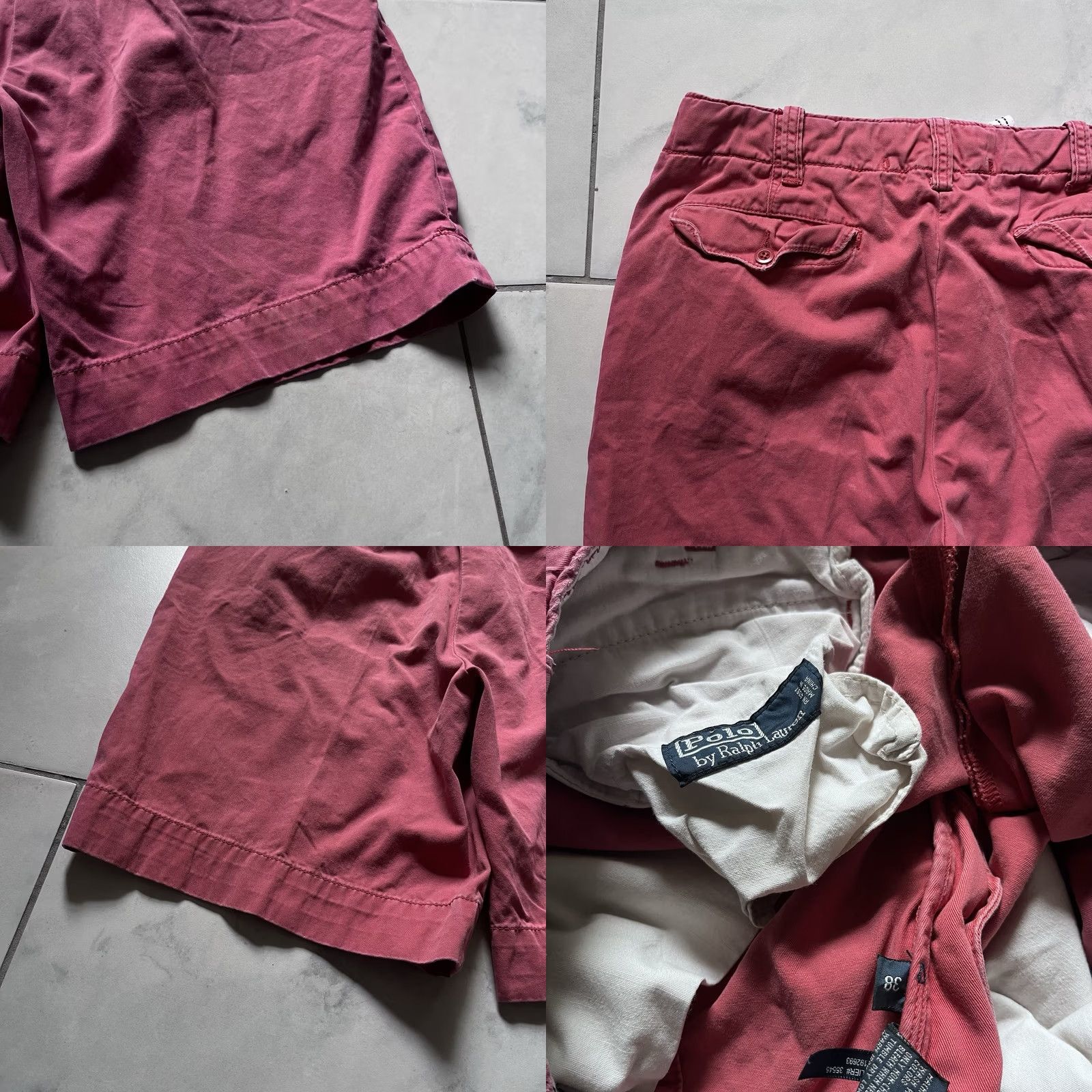Polo Ralph Lauren VINTAGE Polo Ralph Lauren Cargo Shorts 38 Red Mens Cotton Utility Embroidered Mountain Size US M / EU 48-50 / 2 - 8 Thumbnail