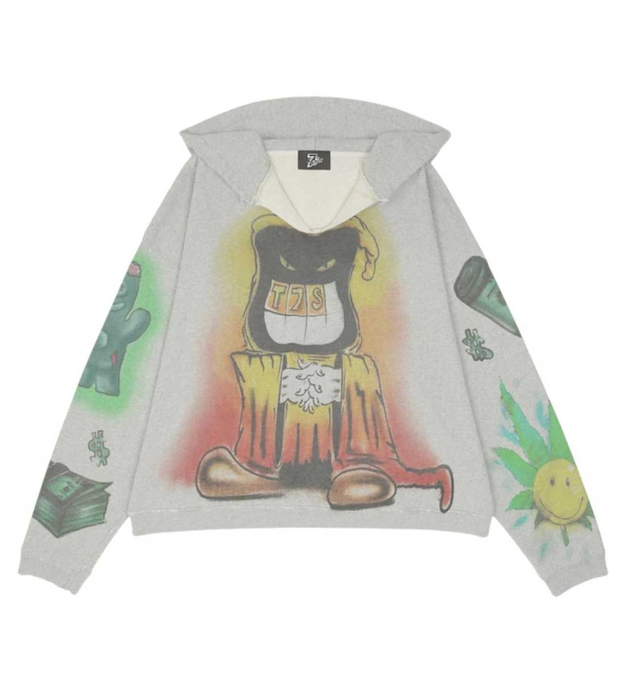 TRIPLE SEVENS Vices Hoodie Grey Size US XL / EU 56 / 4 - 1 Thumbnail