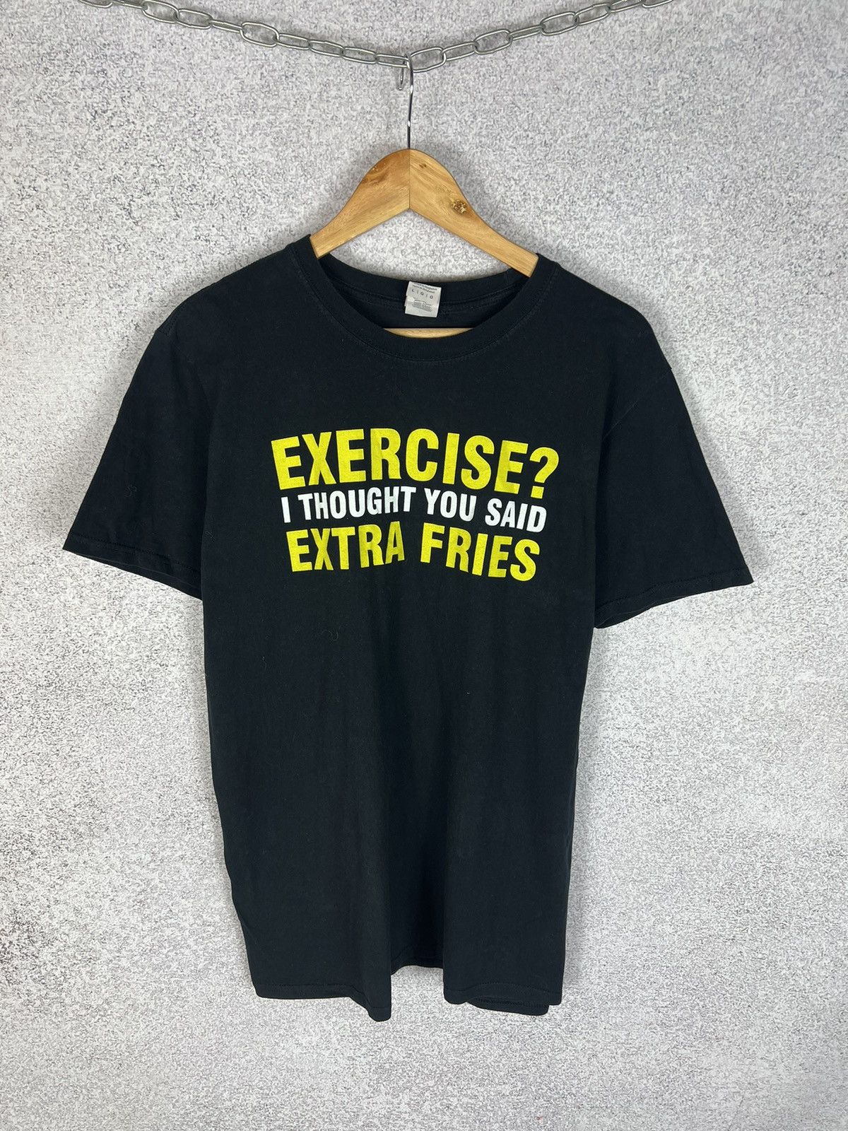 Vintage Vintage Humor Y2K Tee Fitness Sport Funny T-Shirt Size US L / EU 52-54 / 3 - 1 Thumbnail
