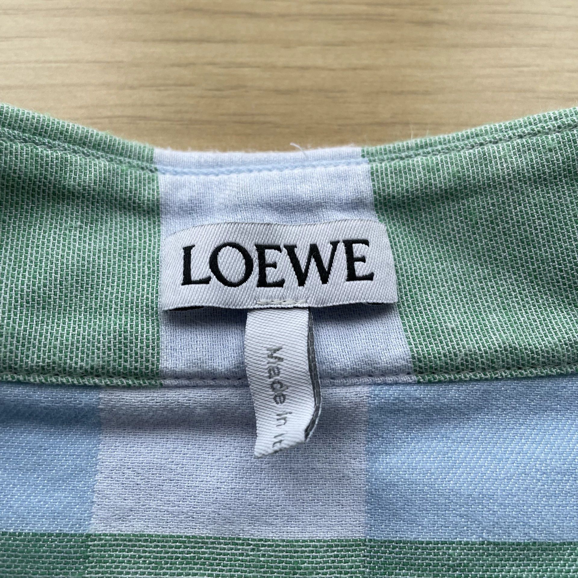 Loewe Loewe SS24 Unisex Blue Green Check Shirt 98 New 38 Size US S / EU 44-46 / 1 - 4 Thumbnail