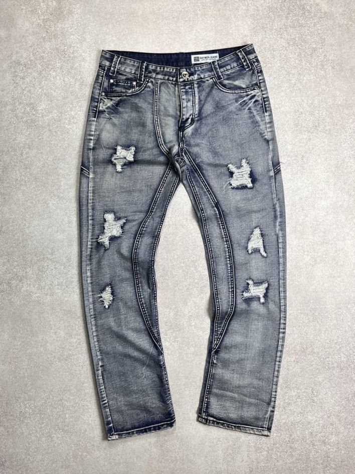 Vintage Vintage Avantgarde Baggy Archival Washed Jeans 34 Size US 34 / EU 50 - 1 Thumbnail
