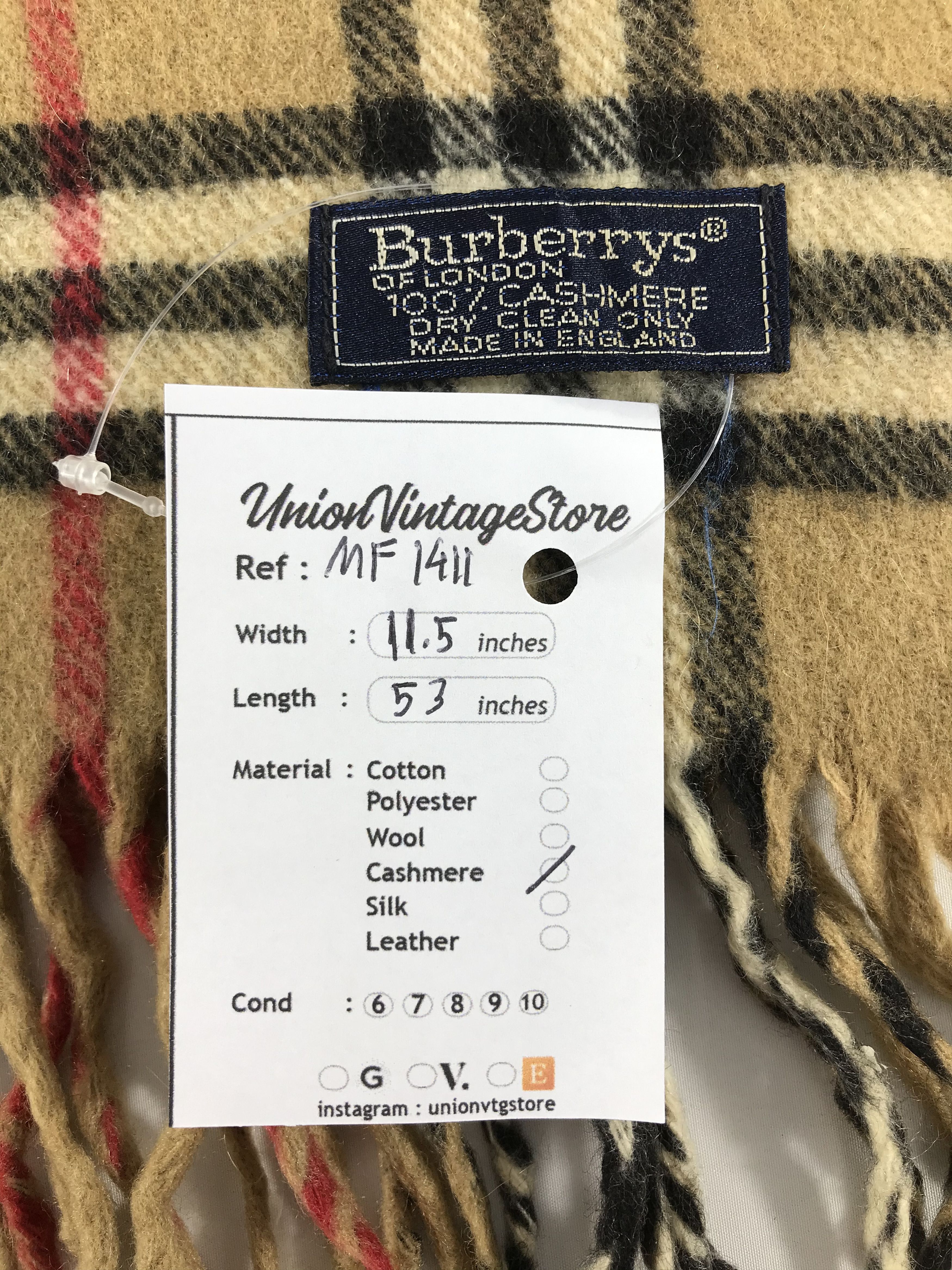 Burberry Vintage Burberry Scarf/Muffler/Neckwear MF1411 Size ONE SIZE - 4 Thumbnail