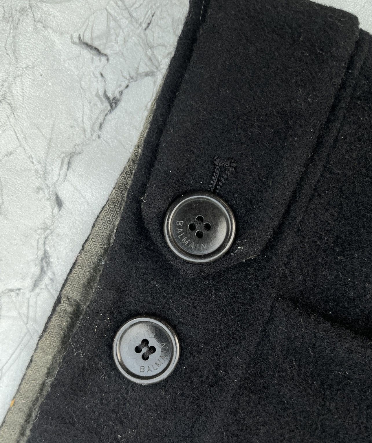 Balmain Vintage Archived Balmain Handmade Cashmere Wool Coat Size US XL / EU 56 / 4 - 10 Thumbnail