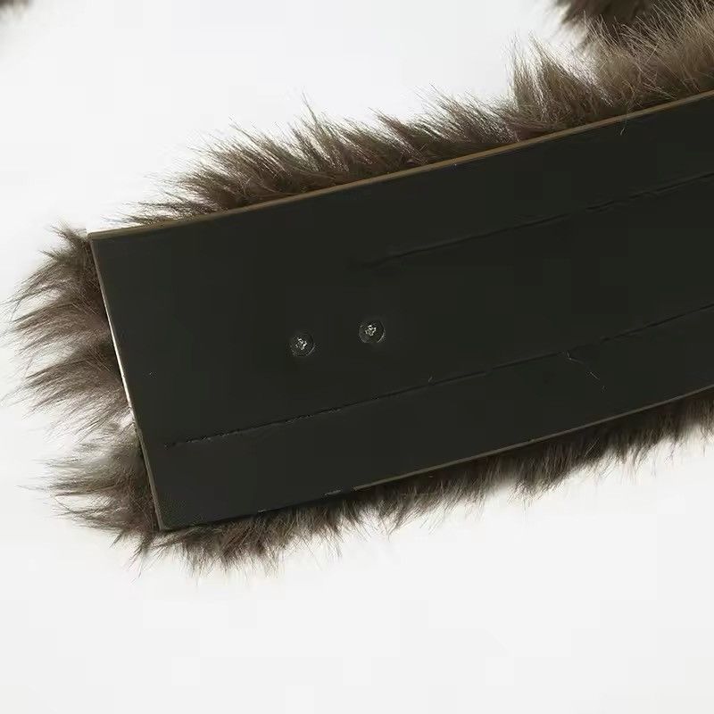 Japanese Brand × Leather Retro PU Leather Faux Fur Belt Size ONE SIZE - 7 Thumbnail
