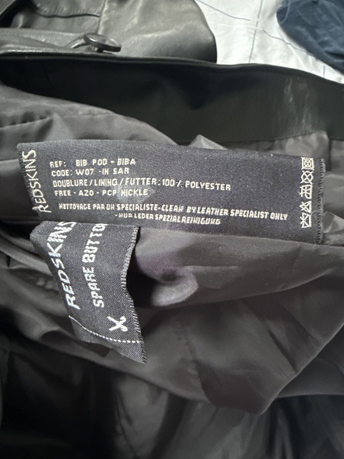 Other VINTAGE REDSKINS "Buttery Soft" Leather ¾ Coat - Rare Label Size XL / US 12-14 / IT 48-50 - 8 Thumbnail