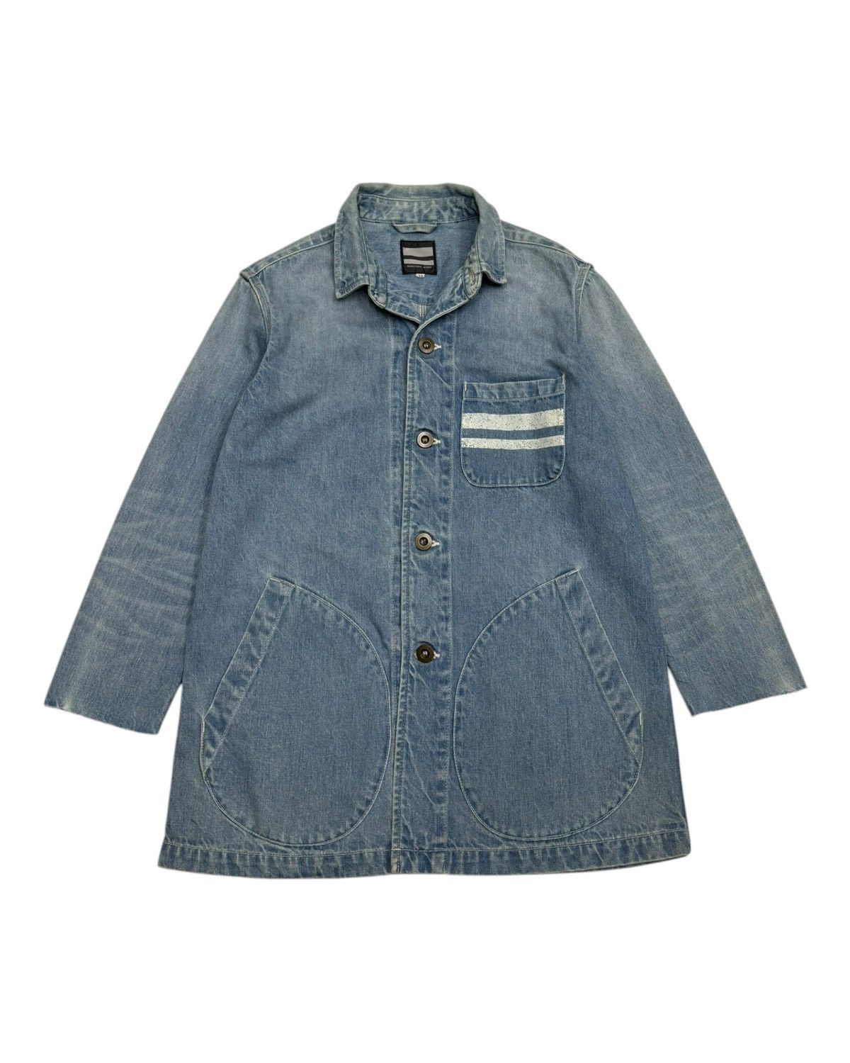 Blue Blue Japan × Evisu × Momotaro Jeans 🔥MOMOTARO JAPAN BLUE DENIM CHORE JACKET Size US M / EU 48-50 / 2 - 10 Thumbnail