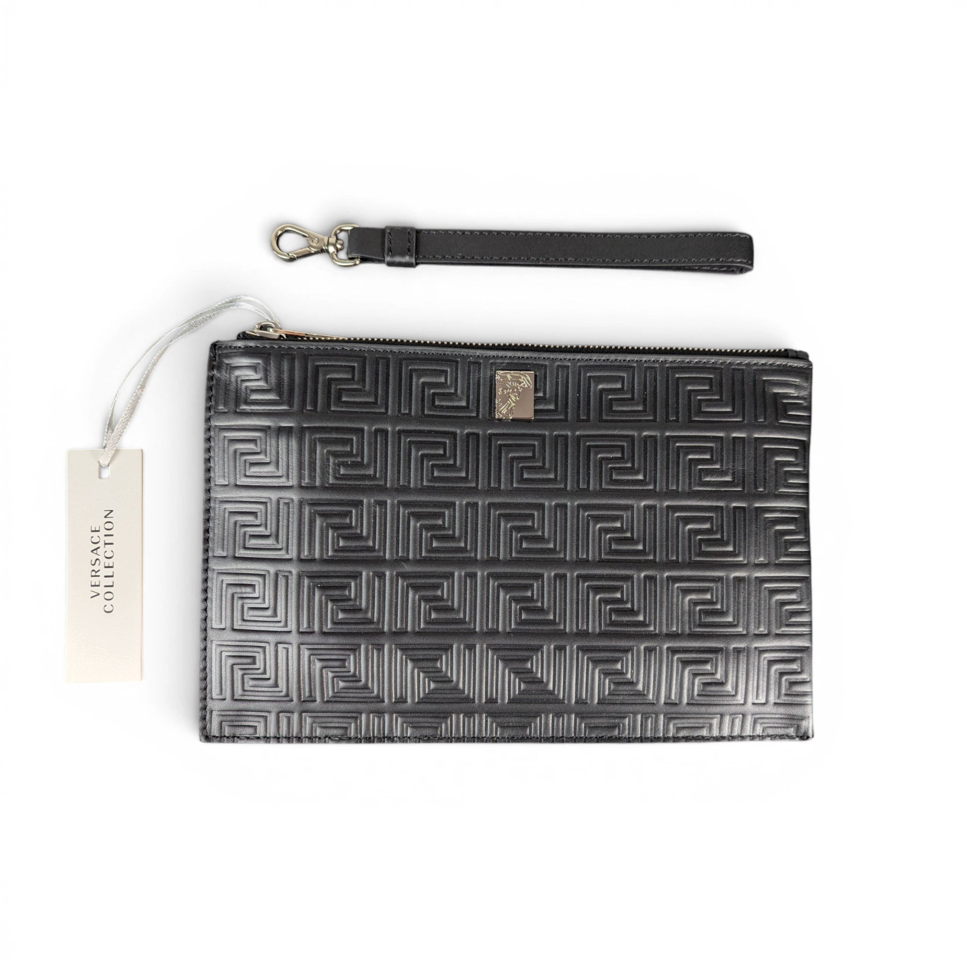 Versace VERSACE COLLECTION BLACK POUCH WITH LOGO Size ONE SIZE - 1 Thumbnail