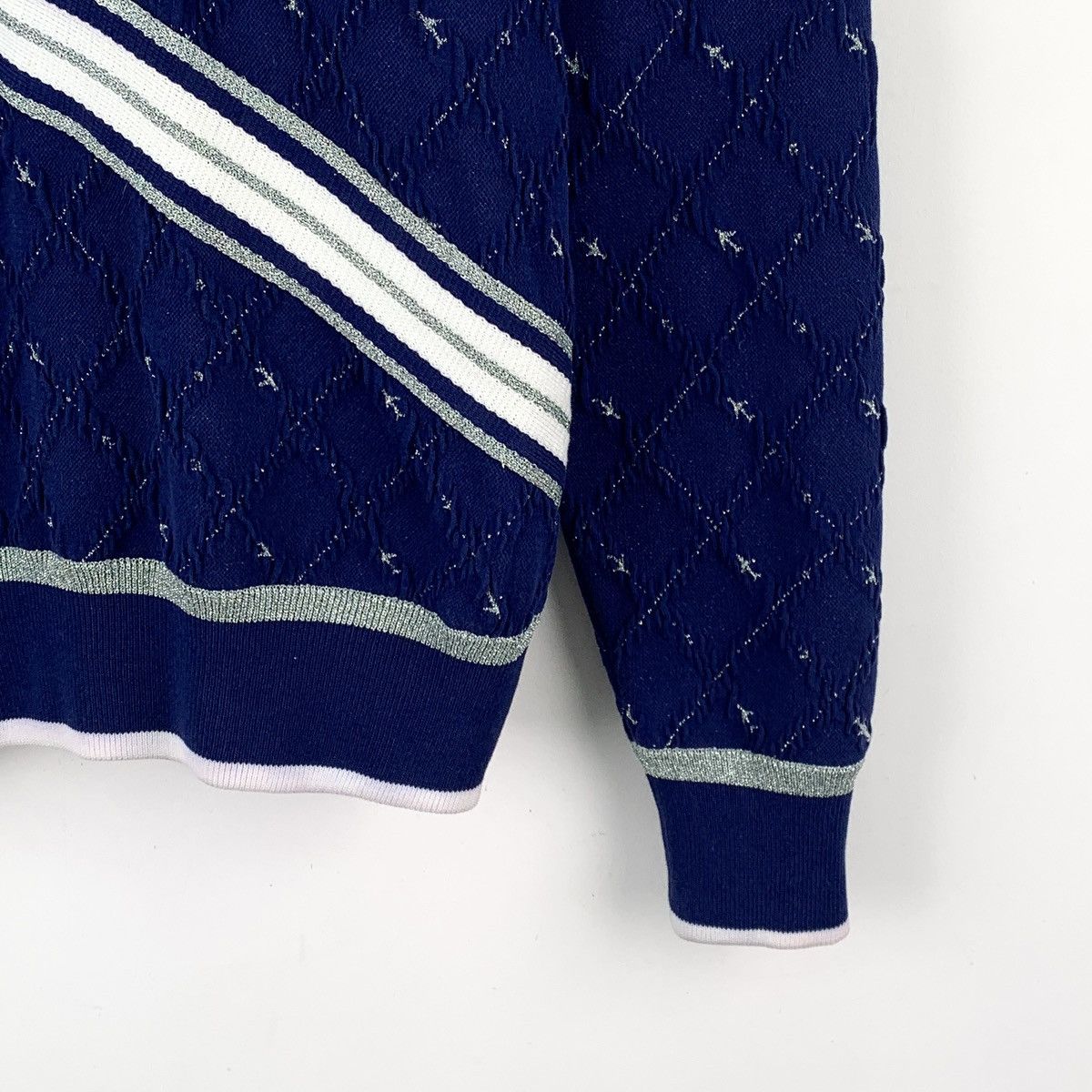 Chanel Chanel Airport Series Striped Long Sleeve Knit Top K26WX Size XS / US 0-2 / IT 36-38 - 4 Thumbnail