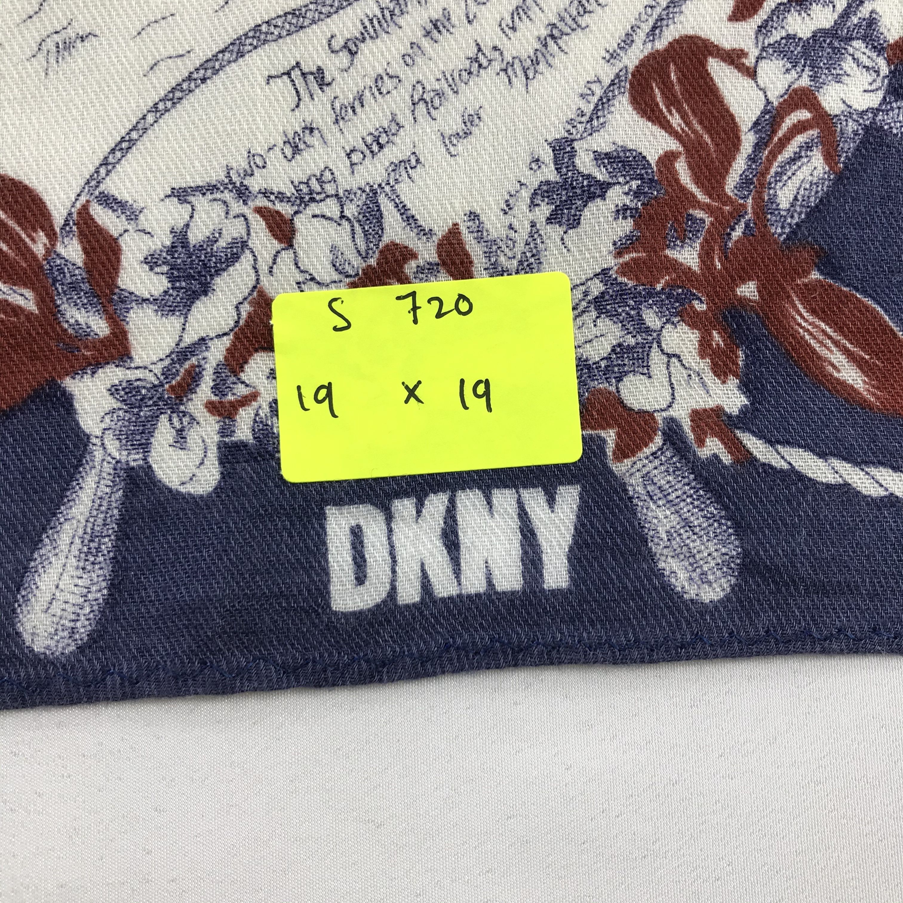 DKNY × Vintage DKNY Bandana / Handkerchief / Neckerchief - S720 Size ONE SIZE - 5 Thumbnail