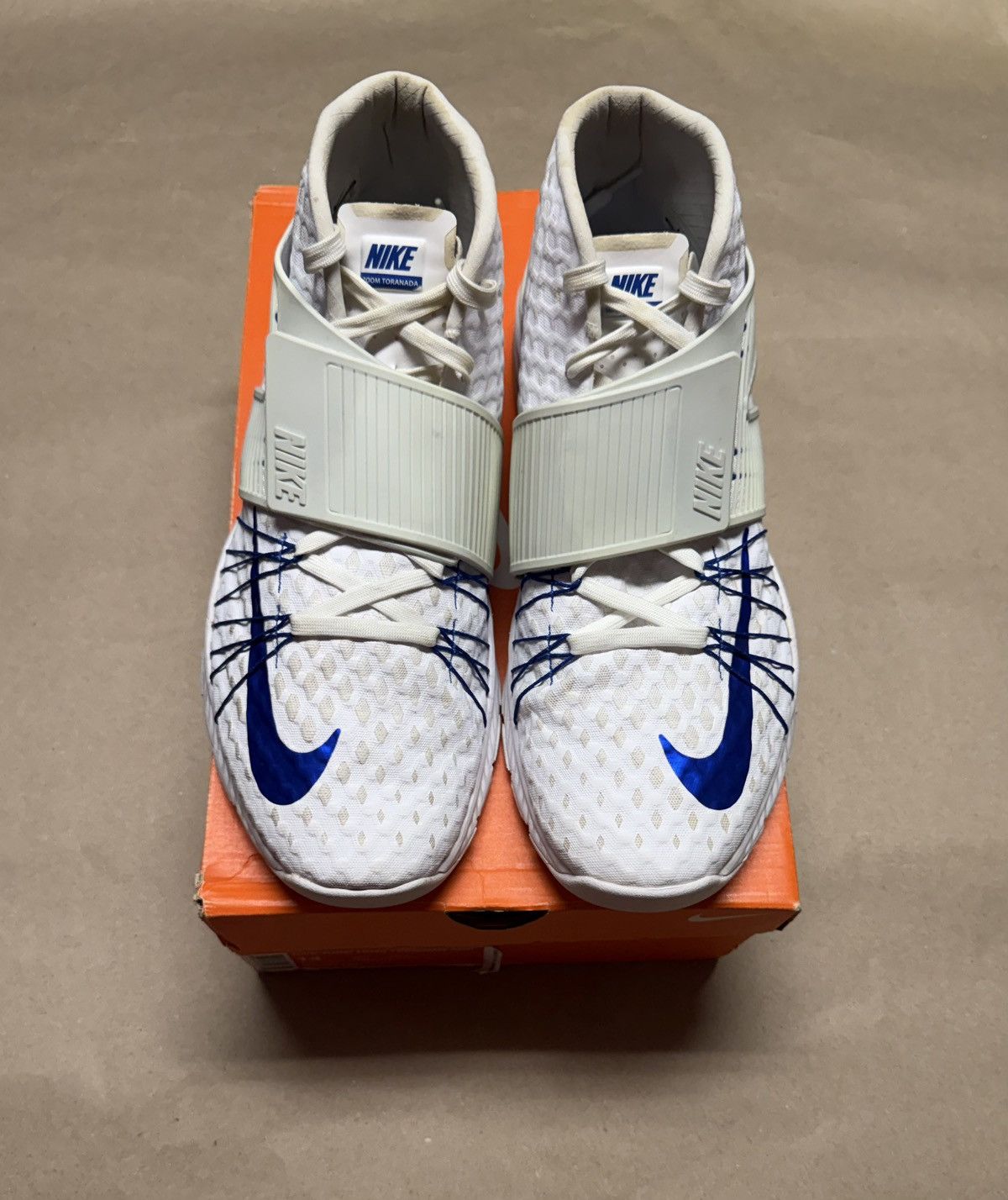 Nike Nike Zoom Train Toranada Amp Gronk White Blue men’s sz 14! Size US 14 / EU 47 - 3 Thumbnail