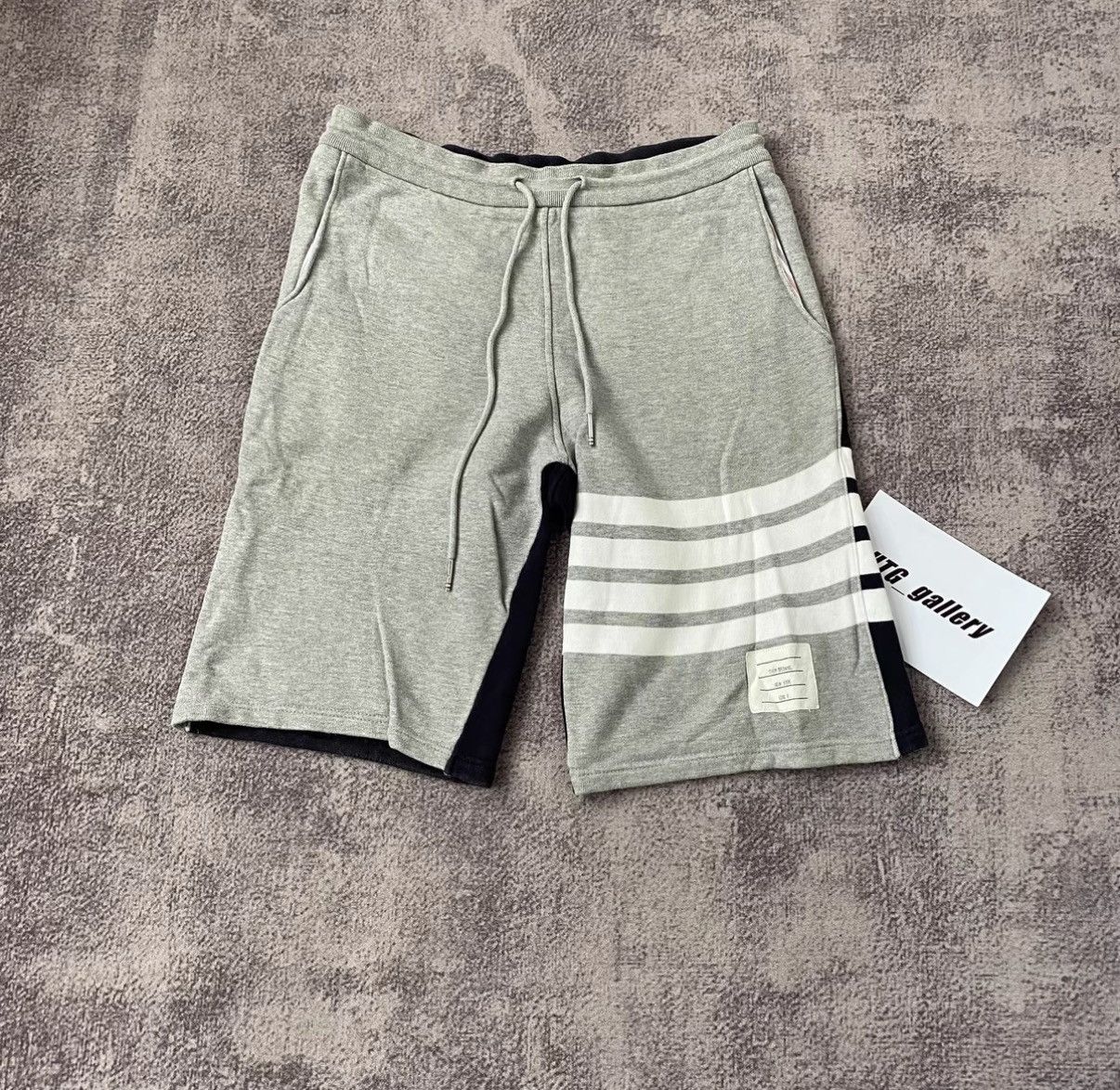 Thom Browne Thom Browne Striped Color Block Grey-Blue Shorts Size US 32 / EU 48 - 1 Thumbnail