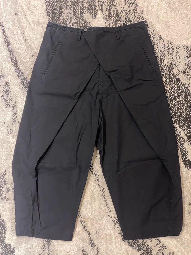 ziggy chen 14ss cold dyed fake two wide pants