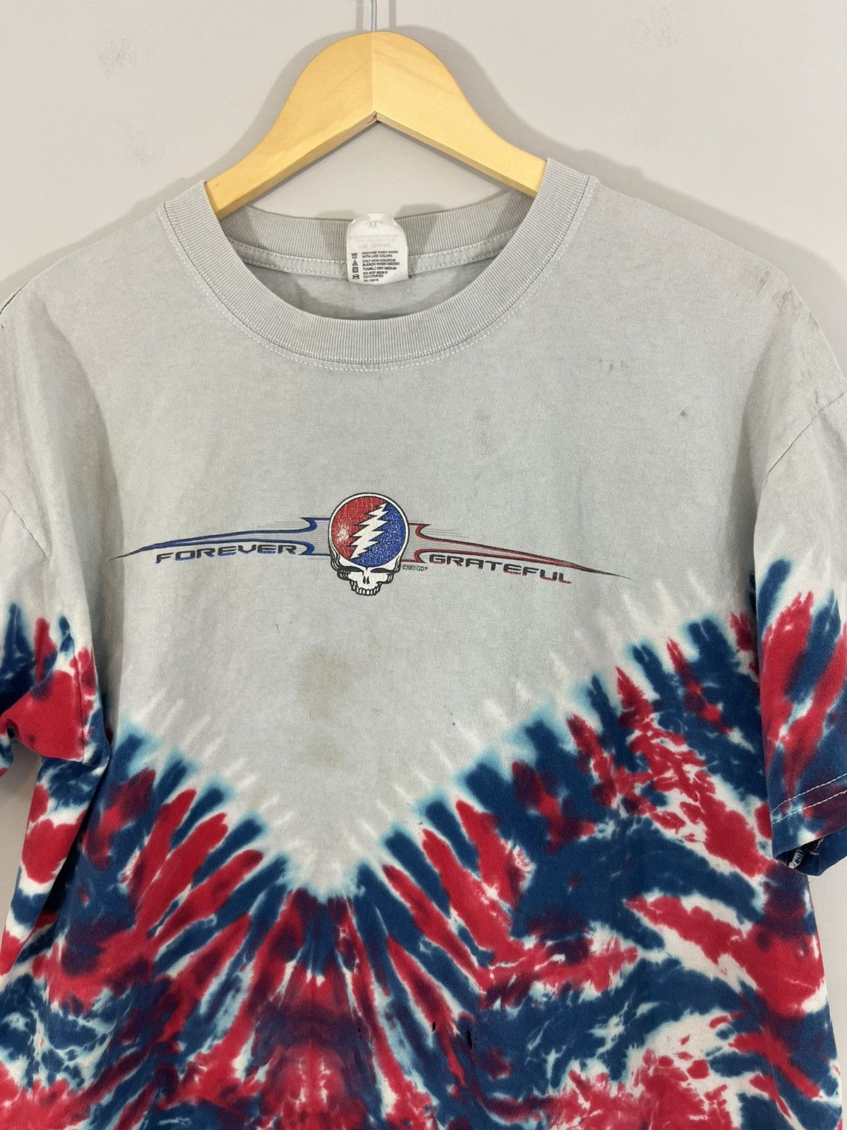 Band Tees Grateful Dead Tie Dye Faded Distressed Vintage Band Tee Size US XL / EU 56 / 4 - 2 Thumbnail
