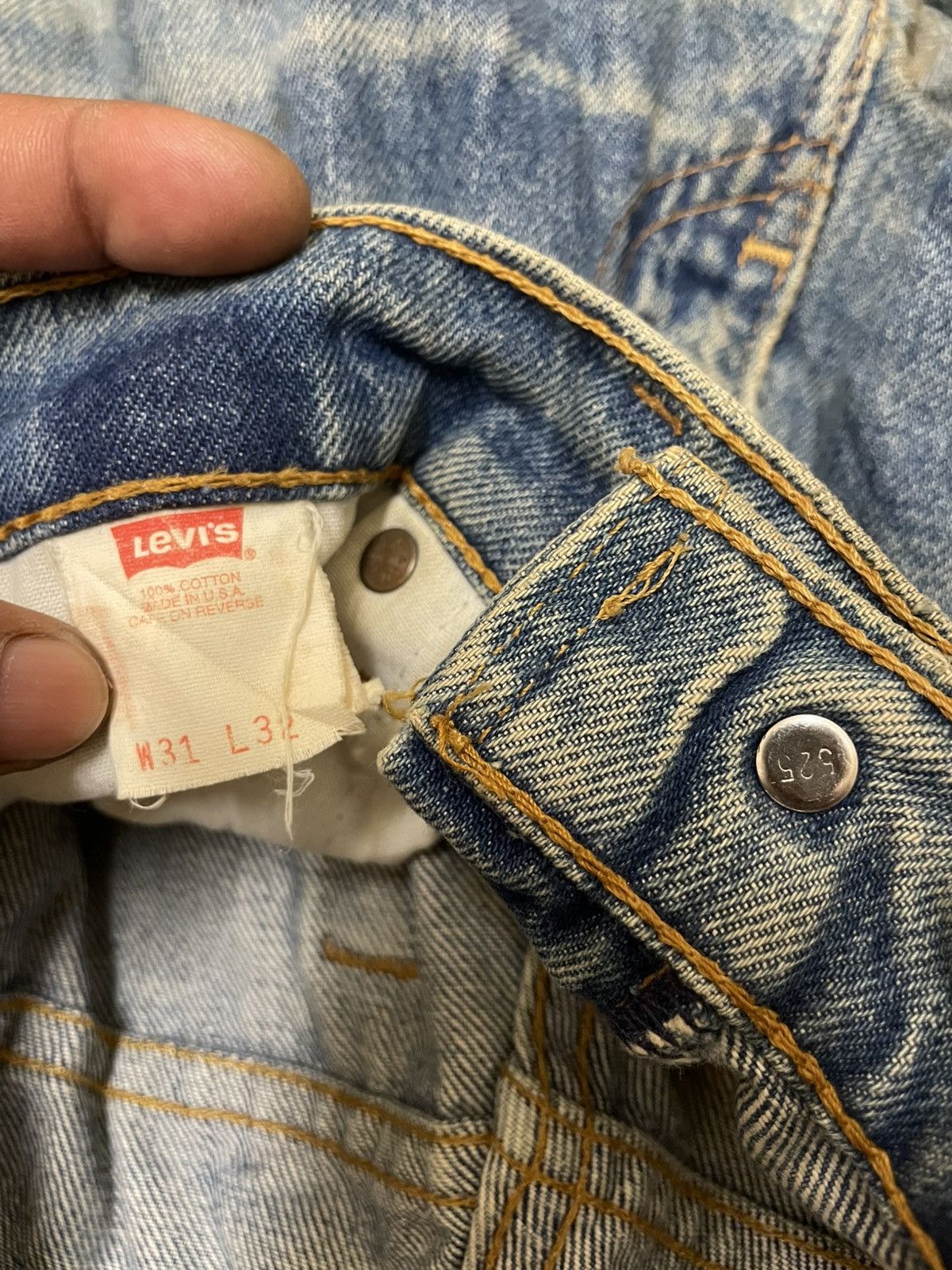Levi's Vtg 90s Levis 616 Made in usa Distressed Denim Size US 30 / EU 46 - 10 Thumbnail