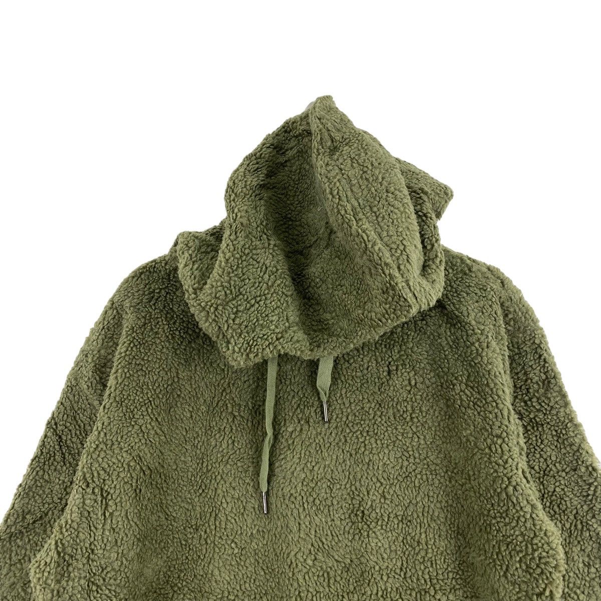 ABAHOUSE ABAHOUSE Japanese Brand Deep Pile Sherpa Plain Khaki Hoodie Size US L / EU 52-54 / 3 - 2 Thumbnail