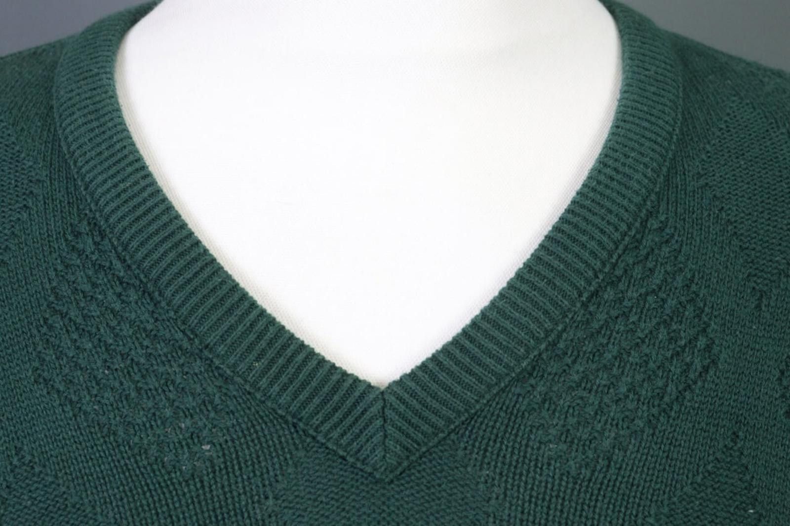 Lacoste Lacoste Chemise Green V-Neck Knit Sweater Size 6 / XL Size US M / EU 48-50 / 2 - 4 Thumbnail